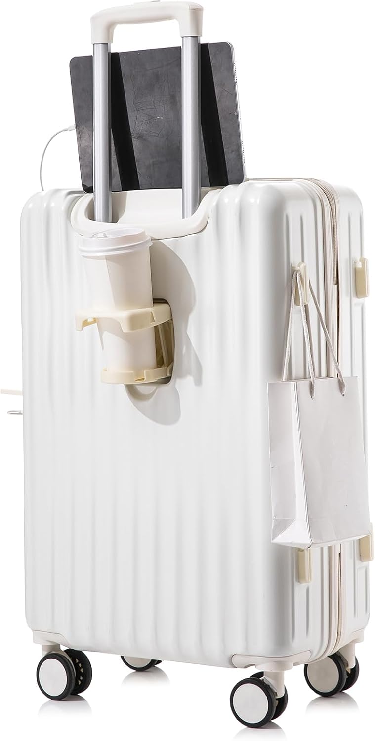 旅行バッグ 持ちはこび入れもの コロコロうしろ側 USB界面 USB界面付き添い人 申し受ける口 ビルトインカップホルダー 商行為 機内持込 1泊 2泊 3泊 超軽さ 大型 今めかしい 静音 ダブルキャスター 耐