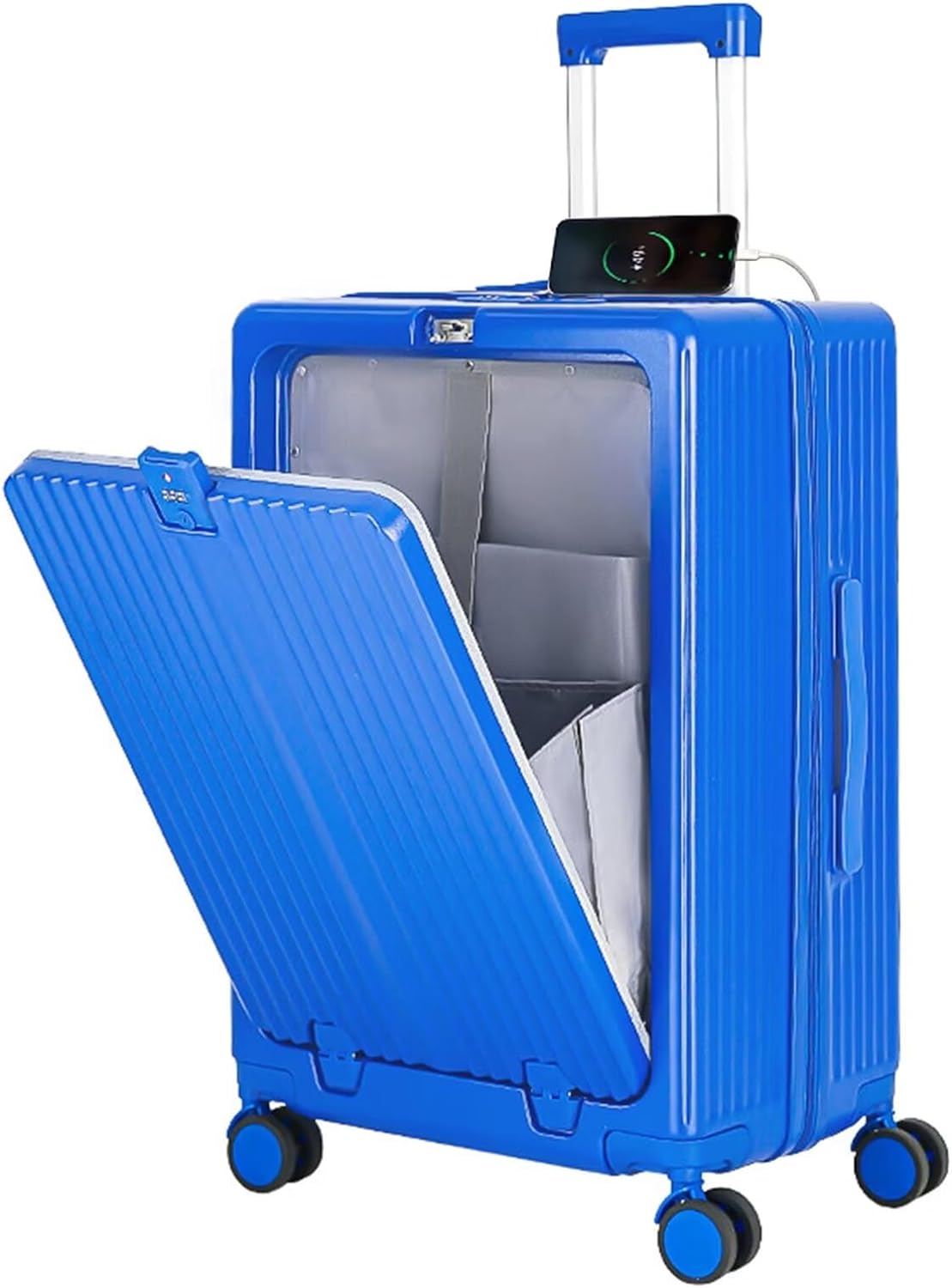 スーツケース sサイズ フロントオープン 機内持ち込み キャリーケース usbポート付き 小型 キャリーバッグ 軽量 s 2泊3日 旅行 スーツケース 出張用スーツケース ミニスーツケース スーツケー
