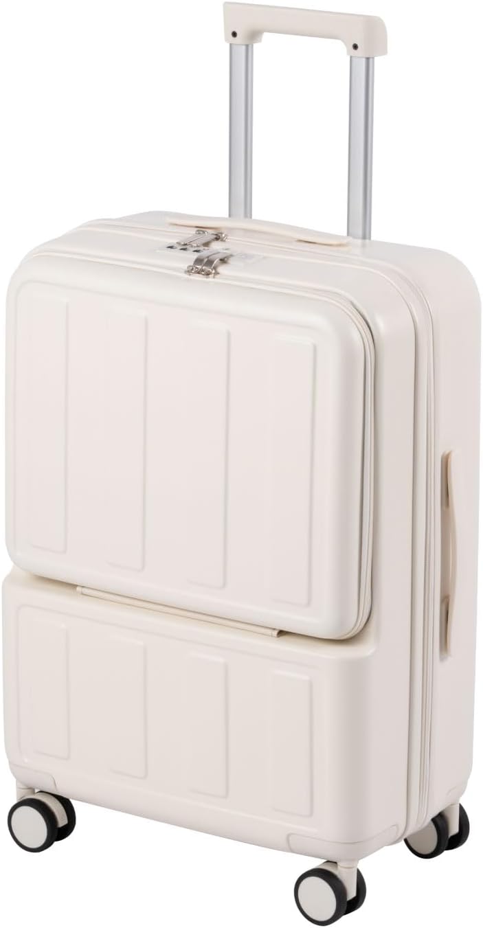 向こう正面開けっ広げ 持ちはこび入れもの 前食い違い 旅行バッグ M大きさ 大静電容量 耐衝撃 軽さ 多納める衣嚢USB界面付き添い人 キャリーバッグ 360度回転させる 静音 ダブルキャスター ブート 学びとる 旅する ビジ