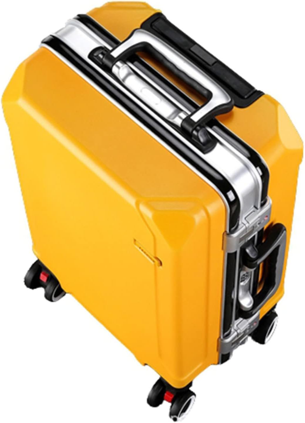 旅行バッグ 持ちはこび入れもの 65L キャリーバッグ TSAローク積み上げる USB申し受ける口 軽銀ひな形 超軽さ 大型 耐衝撃 静音 ダブルキャスター 360度回転させる 旅する出張 商行為 黄色 L大きさ