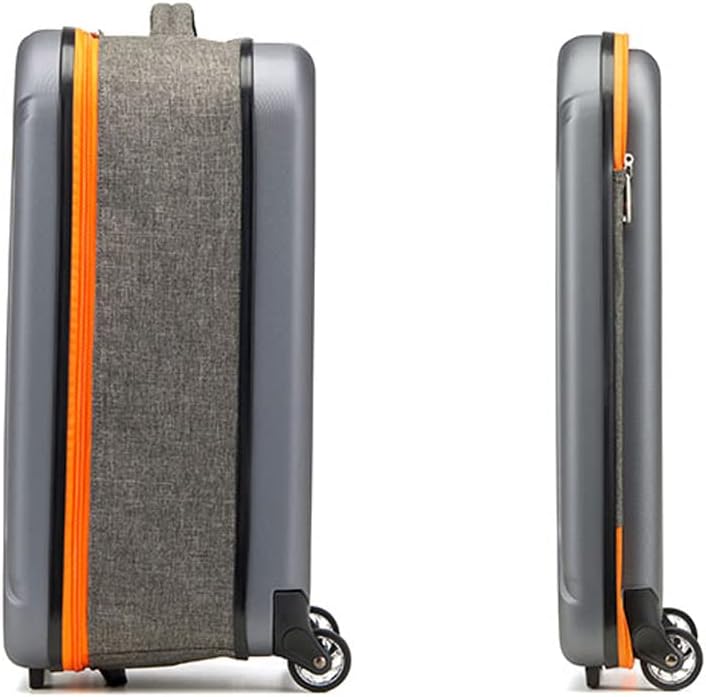 スーツケース 折りたたみ キャリーバッグ キャリーケース 国内旅行 suitcase 機内持込 1泊 2泊 3泊 軽量 静音 耐衝撃 XL05 (Orange Small)