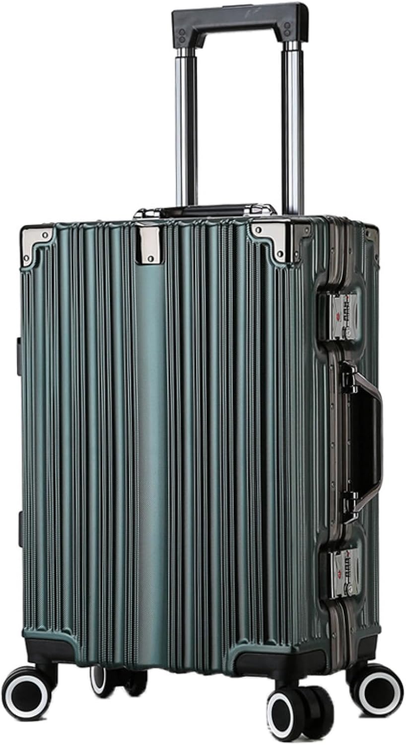 旅行バッグ 持ちはこび入れもの 65L キャリーバッグ TSA鍵を掛ける積み上げる 軽銀ひな形 超軽さ 大型 耐衝撃 静音 ダブルキャスター 360度回転させる 旅する 商行為 出張 緑であること L大きさ（6-8泊）