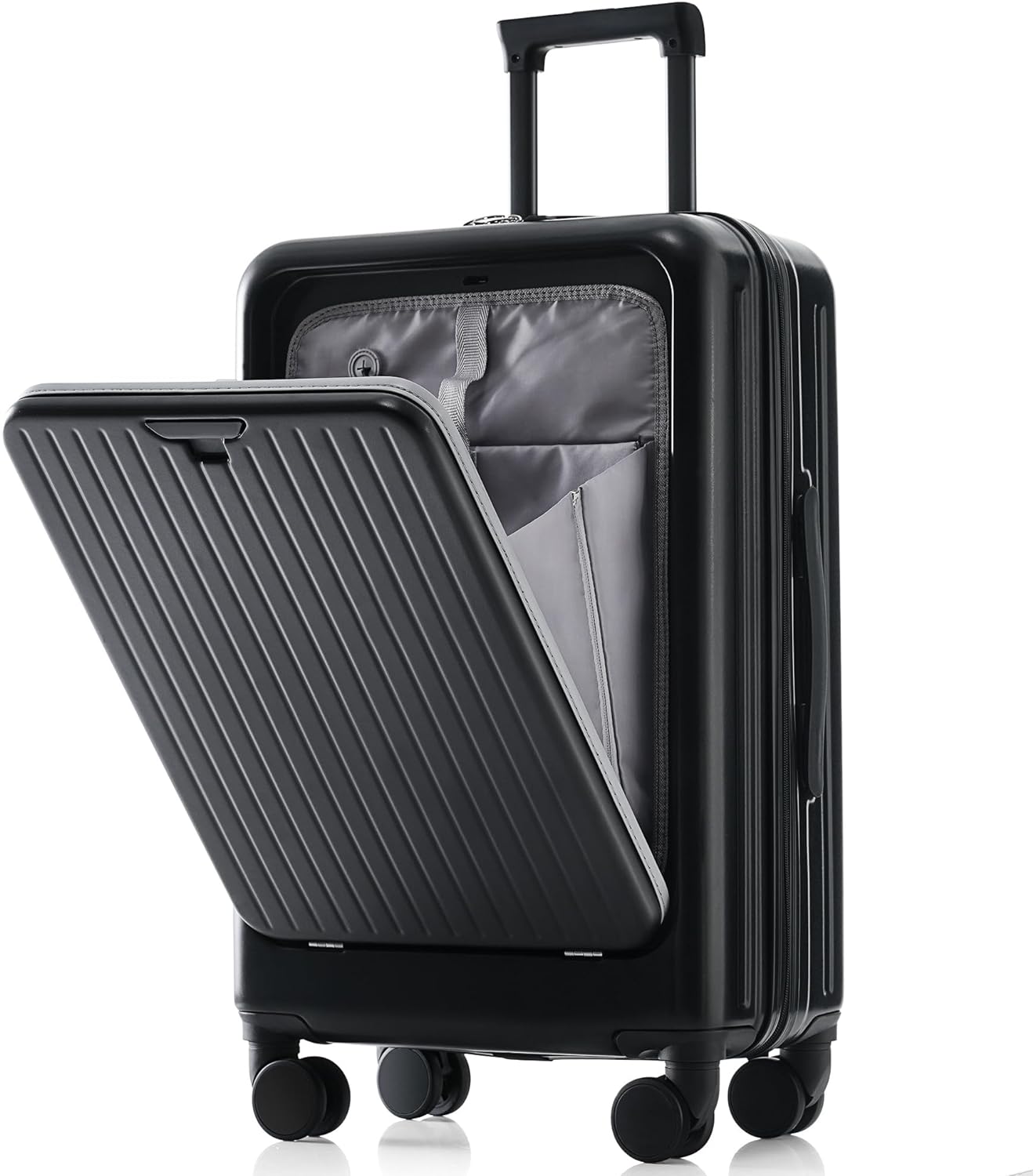 旅行バッグ 向こう正面明けっ広げ 機内持ち込み 持ちはこび入れもの USB界面 ストッパー付き添い人 優勝杯保持者 TSA鍵を掛ける積み上げる 引っ掛かり付き添い人 チャック 耐衝撃 超軽さ 静音 旅する 商行為 出張 S犀