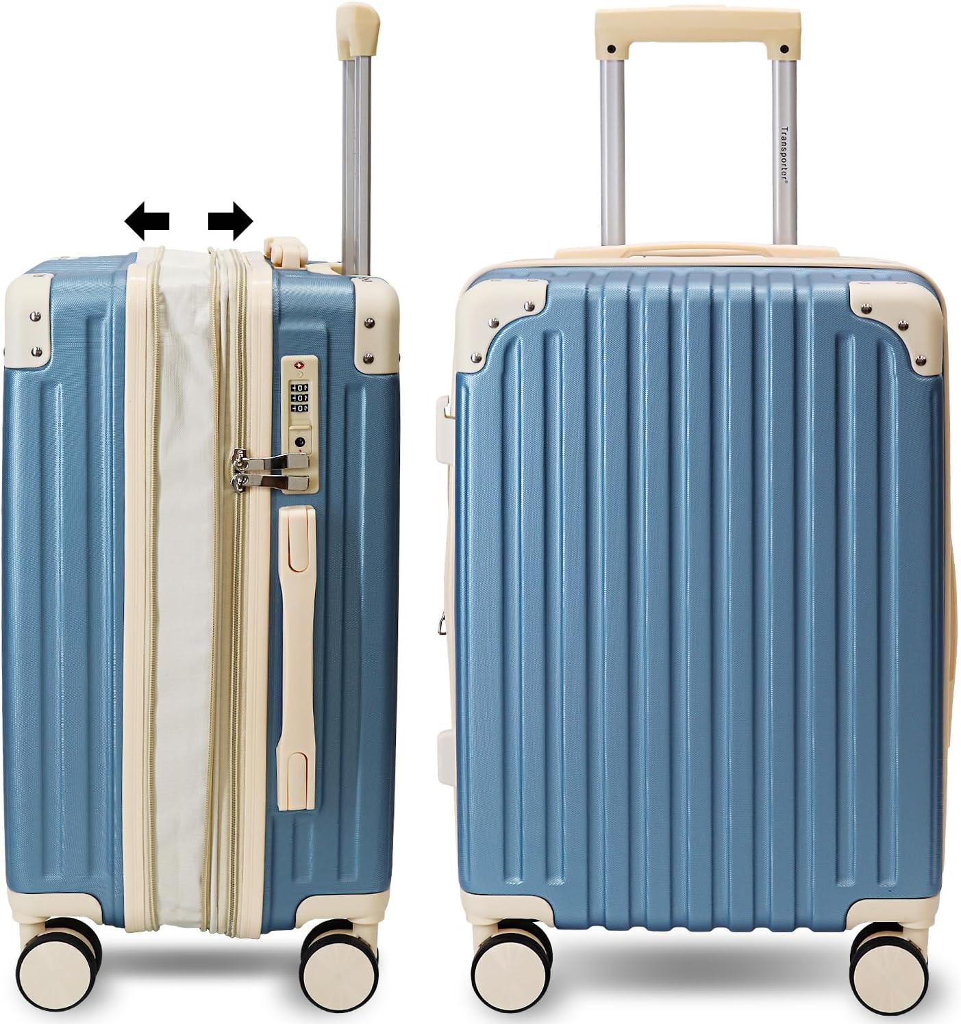 打ち立てる34年の国内製造業者が作る 旅行バッグ 持ちはこび入れもの (青み×白いこと  S大きさ)
