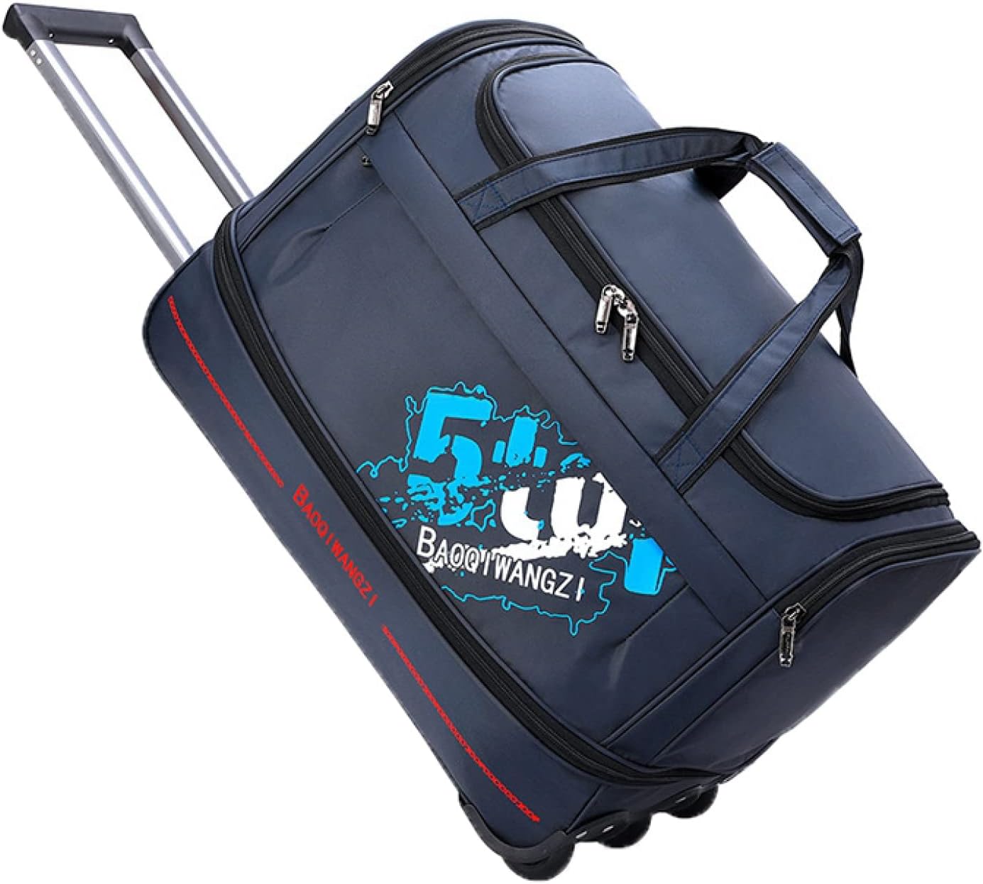 ボストンキャリー 3way キャスターバッグ 90L キャリーバッグ 折りたたみ 大容量 3輪 撥水加工 トロリーバッグ メンズ レディース 旅行 出張 合宿 旅行バッグ スーツケース ブルー