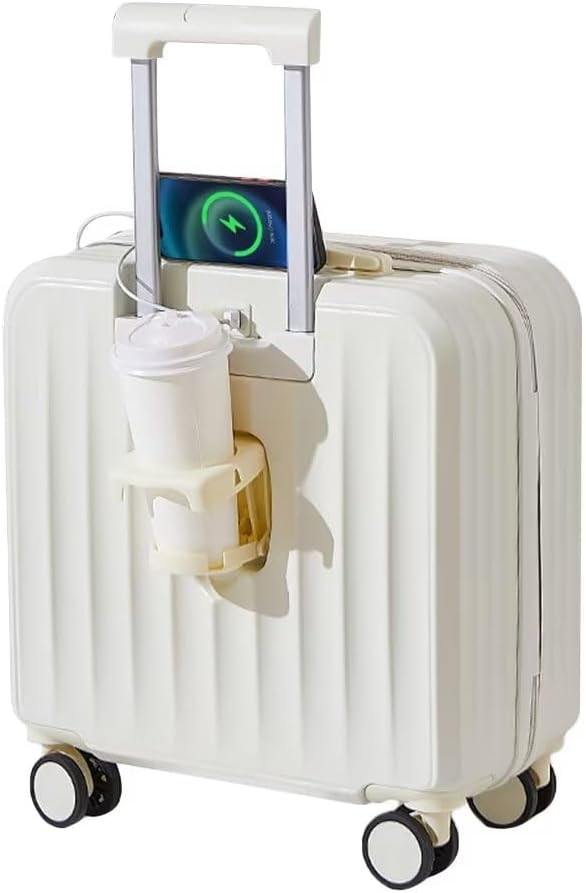 旅行バッグ 小型 USB申し受ける口付 カップホルダ付 機内持ち込み キャリーバッグ ss大きさ 30L 持ちはこび入れもの 2泊3日 旅する入れもの 超軽さ旅行バッグ 商行為入れもの 静音 ダブルキャスター