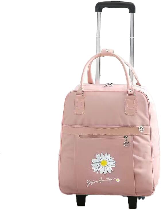 リュックキャリー 3way キャスターバッグ 35L キャリーバッグ 小型 2~3泊対応 2輪 撥水加工 トロリーバッグ メンズ レディース 旅行 合宿 出張 旅行バッグ スーツケース ピンク｜Libre777