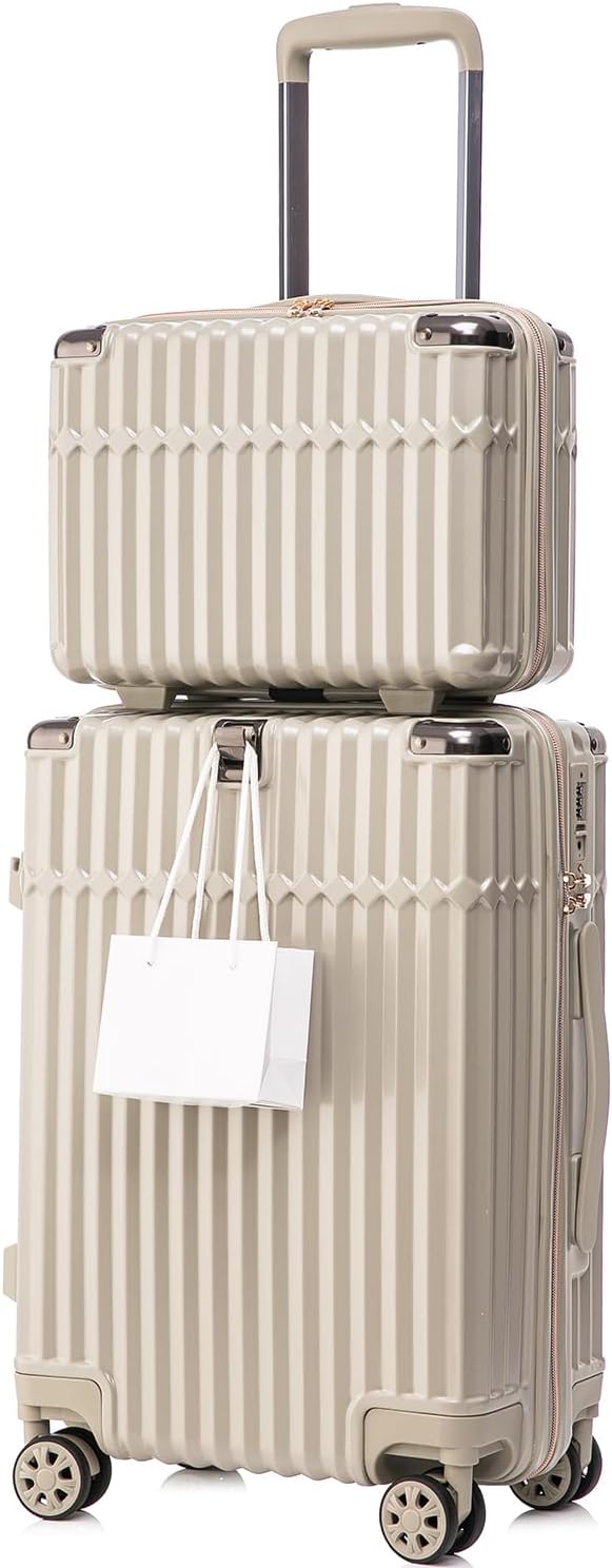 スーツケース かわいい フック付き 親子セット ミニ付き キャリーバック カップホルダー付き 可愛い sサイズ 機内持ち込み キャリーケース おしゃれ m TSA搭載 静音 軽量 旅行カバン 修学旅行