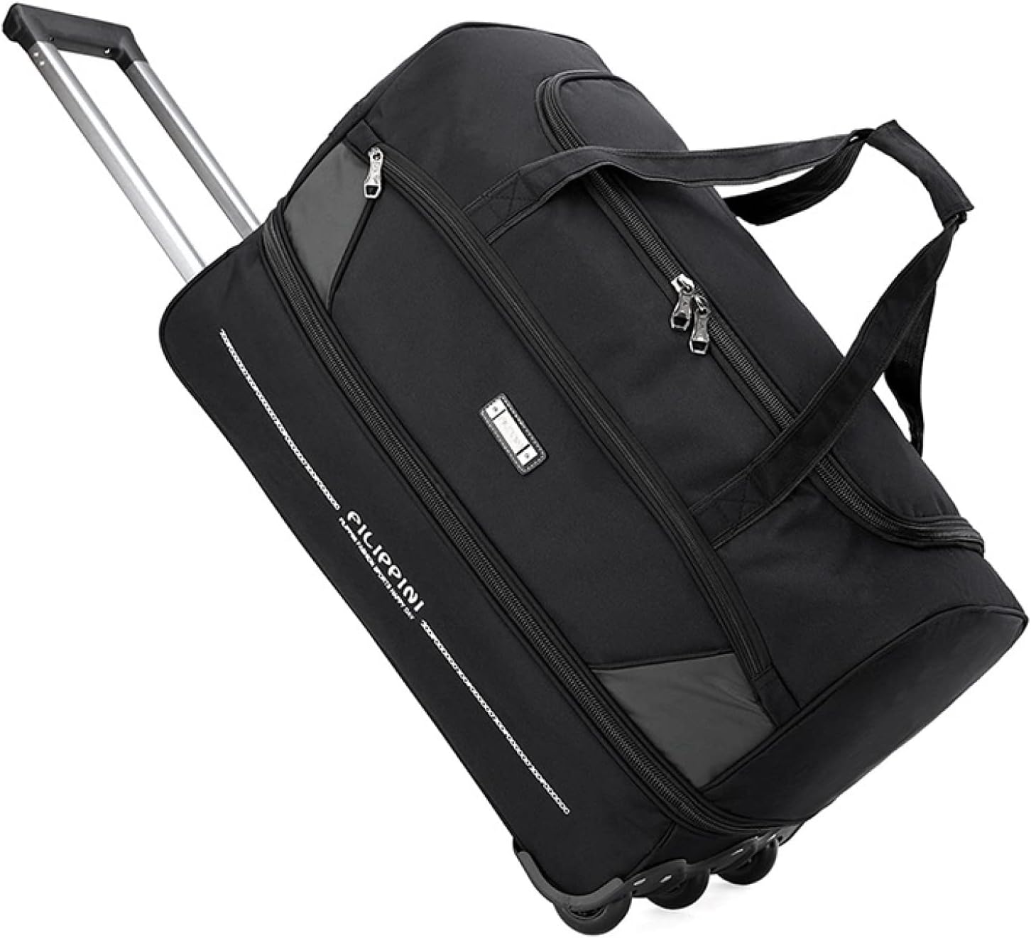 ボストンキャリー 3way キャスターバッグ 65L キャリーバッグ 折りたたみ 大容量 3輪 撥水加工 拡張可能 トロリーバッグ メンズ レディース 旅行 出張 合宿 旅行バッグ スーツケース ブラ|Libre777