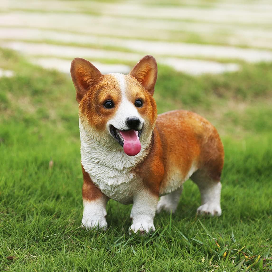 オブジェ 置物 ガーデン 犬 可愛い 樹脂製 防水 庭 北欧 ガーデニング 工芸品 芝生 装飾 お庭がにぎやか 置き物 オーナメント タイプ ガーデニング置物 部屋装飾品 室内 卓上 リビング ディス