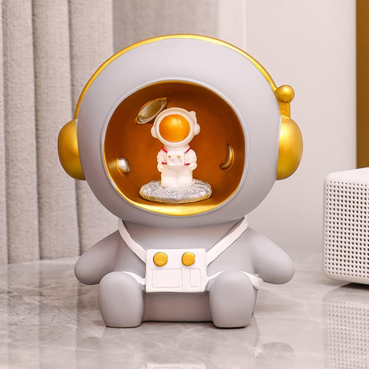 面白い 人形 貯金箱 かわいい F 宇宙飛行士の置物 小銭 紙幣 お札 貯まる 展示用 人気貯金箱 飾り 可愛い貯金箱 タイプ 子供 贈り物 北欧の芸術品 宇宙飛行士雑貨 ポリレジン 北欧の置物 宇宙