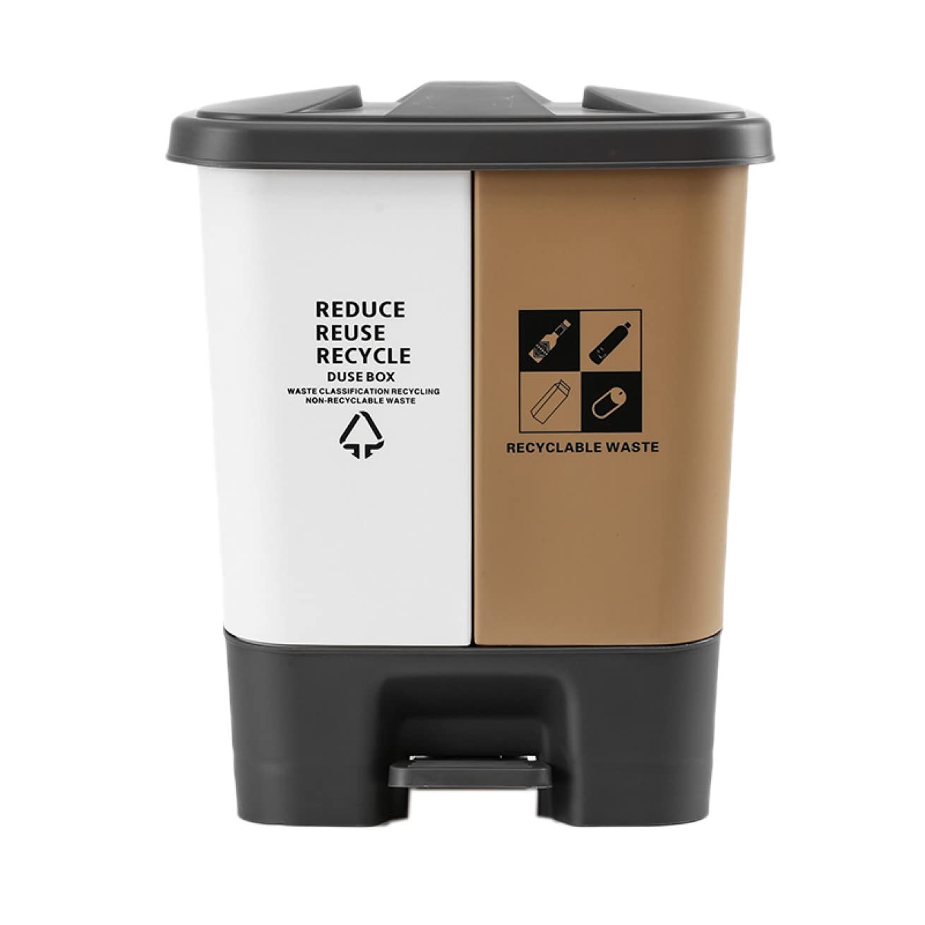 ゴミ箱 プッシュ式 40L 省ペース ペダル式ゴミ箱 ふた付き オフィス キッチン 抗菌加工 リビング ゴミ袋が見えない ごみ箱 スリム フタ ダストボックス キャスター付き 臭気防止 分別 可愛い 9,070円