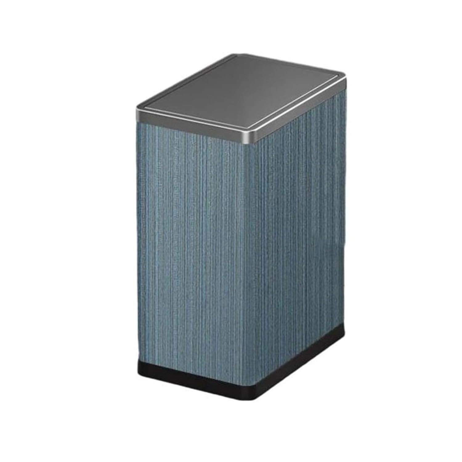 ゴミ箱 ふた付き 10L ダストボックス 角型 ごみ箱 スリム おしゃれ 抗菌 消臭 密閉 音無し 部屋 キッチン リビングルーム トイレ 浴室 オフィス用 スチール ブルー