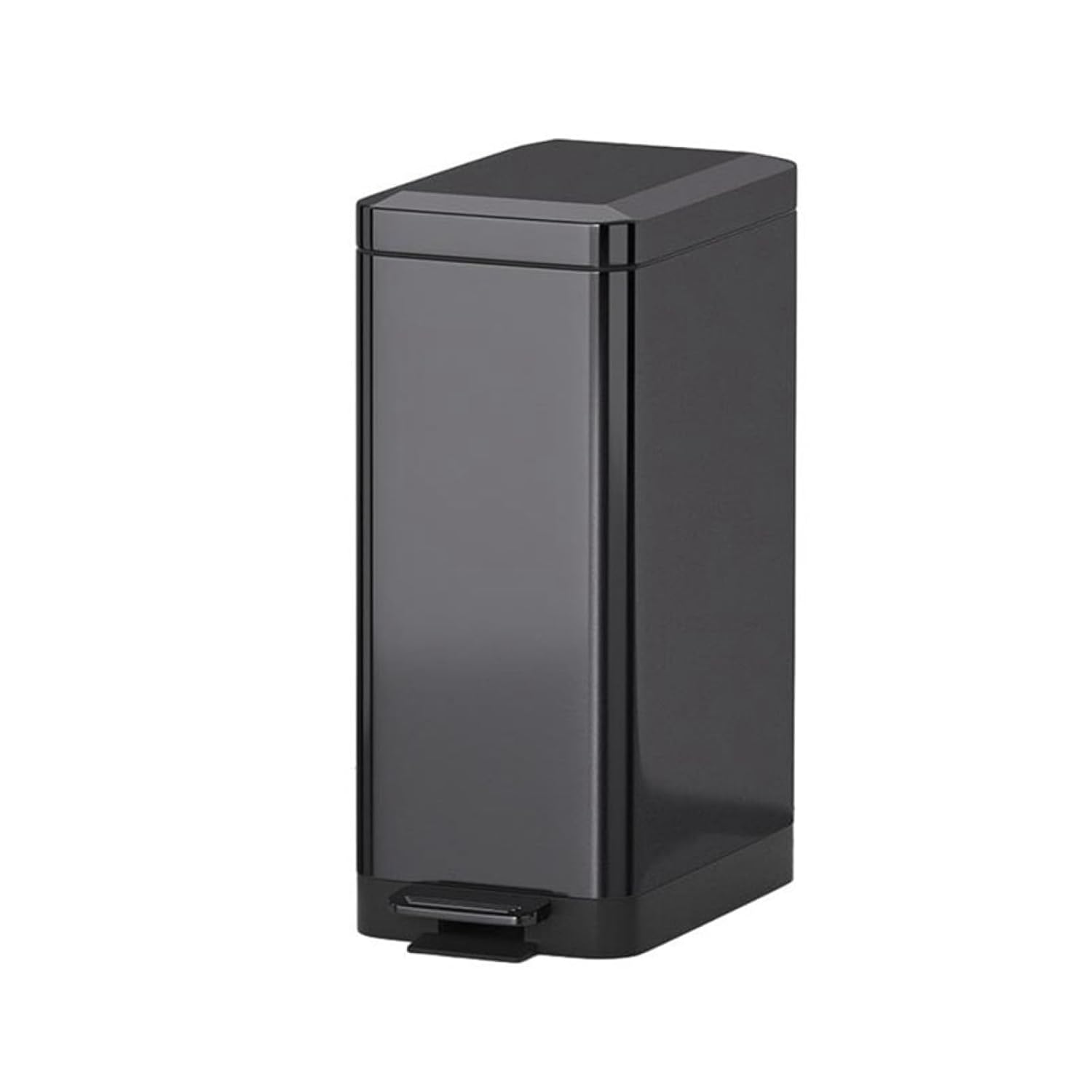 ゴミ箱 ふた付き 18L ダストボックス 角型 ペダル式 ごみ箱 スリム おしゃれ 抗菌 音無し 消臭 密閉 部屋 キッチン リビングルーム トイレ 浴室 オフィス用 スチール ブラック