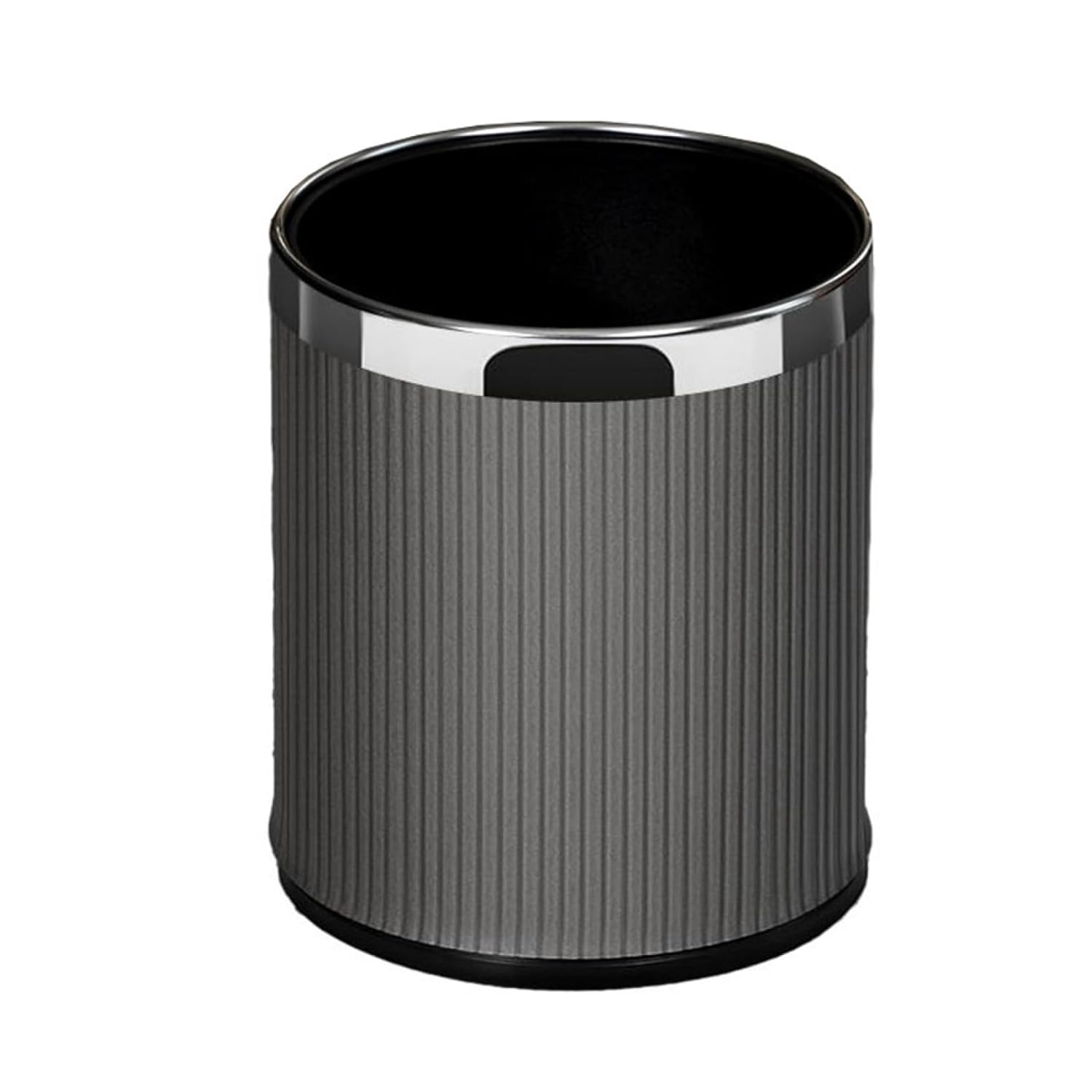 紙くずかご フタなし 14L 砂ぼこりボックス席 丸型 紙くずかご ゴミ袋が見えない か細い 今めかしい 分かりやすい 抗菌 お部屋 御厨子所 リビングお部屋 室内用便器 風呂場 執務室用 スチール写真 薄墨色