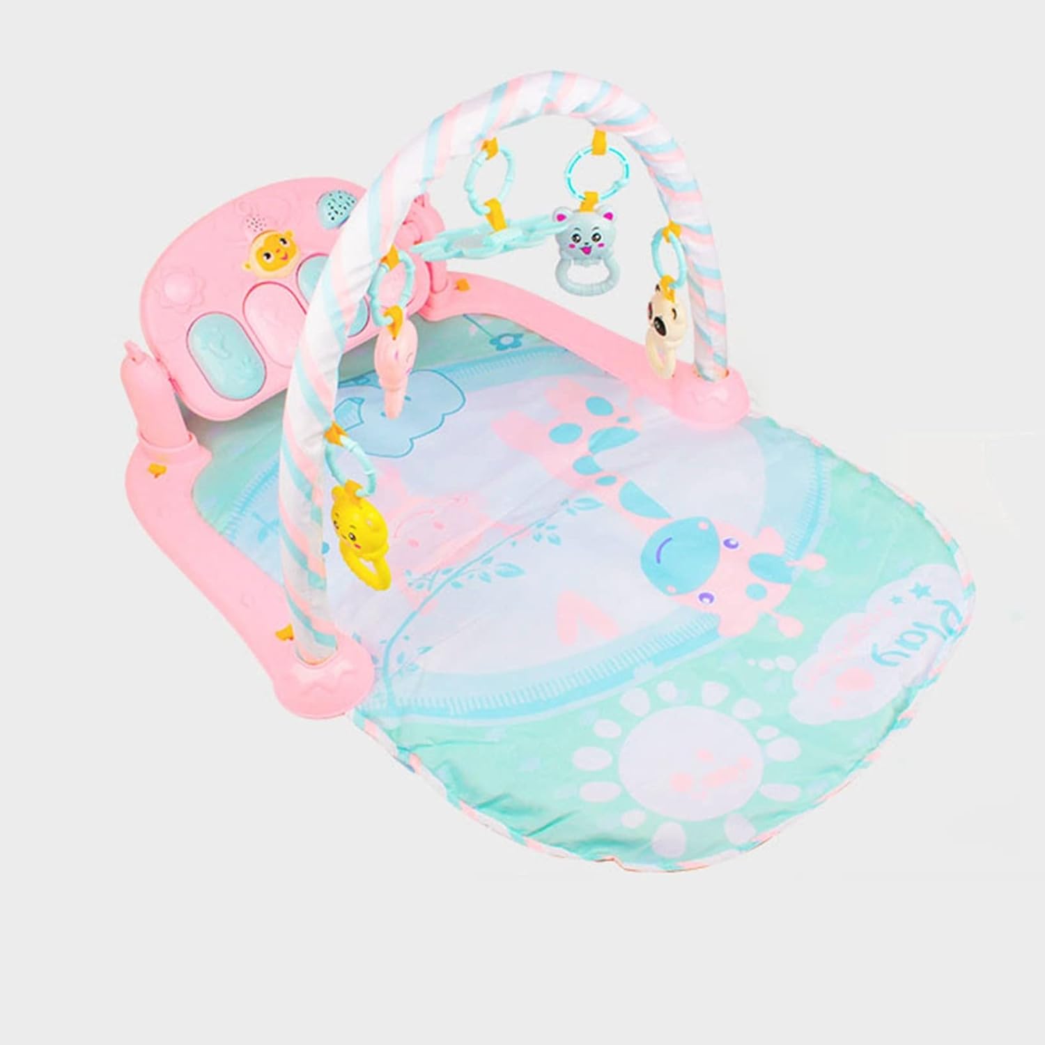 ベビージム 75*46*44cm 知育おもちゃ プレイマット 幼児 ベビーおもちゃ プレイジム ベビープレイマット 新生児 赤ちゃん 音が鳴るピアノ 音楽 ベビージムマット 出産準備 室内遊具 知育玩