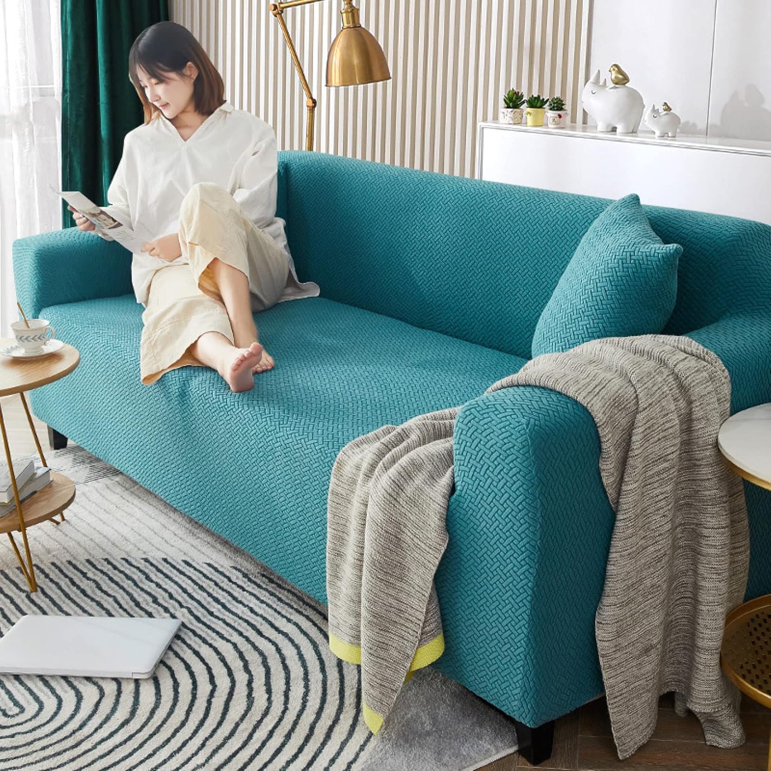 ソファーベッドカバー 1人掛け 二人掛け 三人掛け 肘なし 肘絶無 2XL 洗い濯ぎ可 押し並べて型 伸ばすこと 相応う 撥水 北欧ひな型 オール時節 オシャレ 伸縮性 長椅子防御すること 上滑り打ちきり 色つや