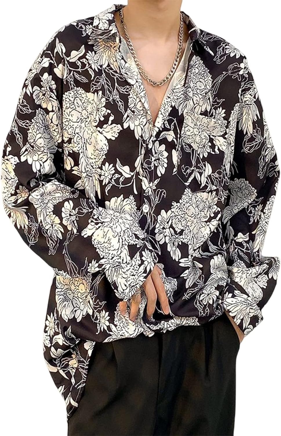 9色展開 花柄 長袖シャツ メンズ レディース 春秋 開襟 S-3XL 大きいサイズ ゆったり シフォン 通気性 柔らかい 快適 アロハシャツ 着回し カジュアル リゾート 旅行 イベント お出かけ 5,646円