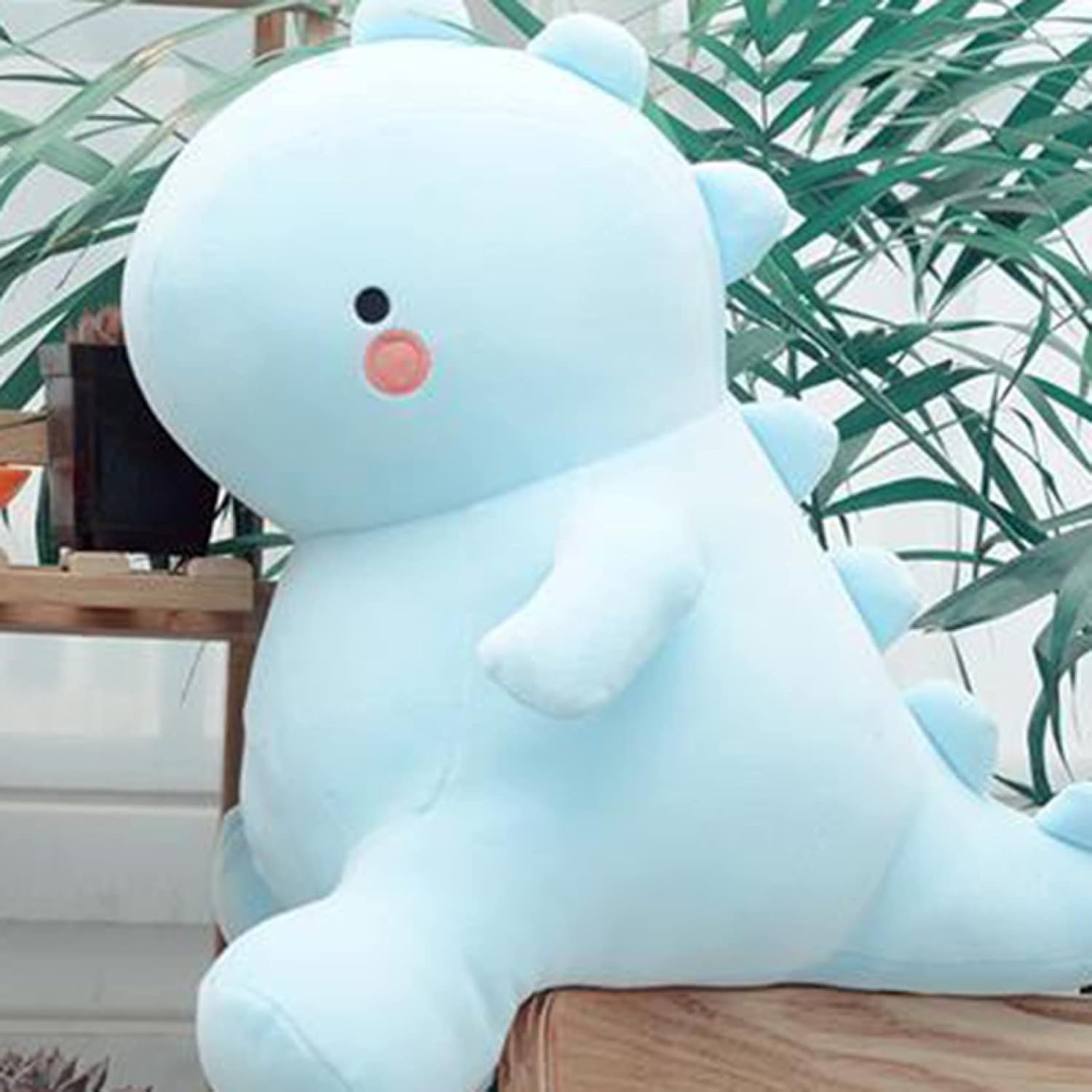 恐竜 ぬいぐるみ 柔らかい 可愛い アニマル 動物 抱きまくら 低反発 クッション おもちゃ もこもこ ブルー ロング枕 洗える 横向き寝 昼寝まくら 気持ちいい 寝具 一人暮らし インテリア 雑貨｜Libre777 9,675円