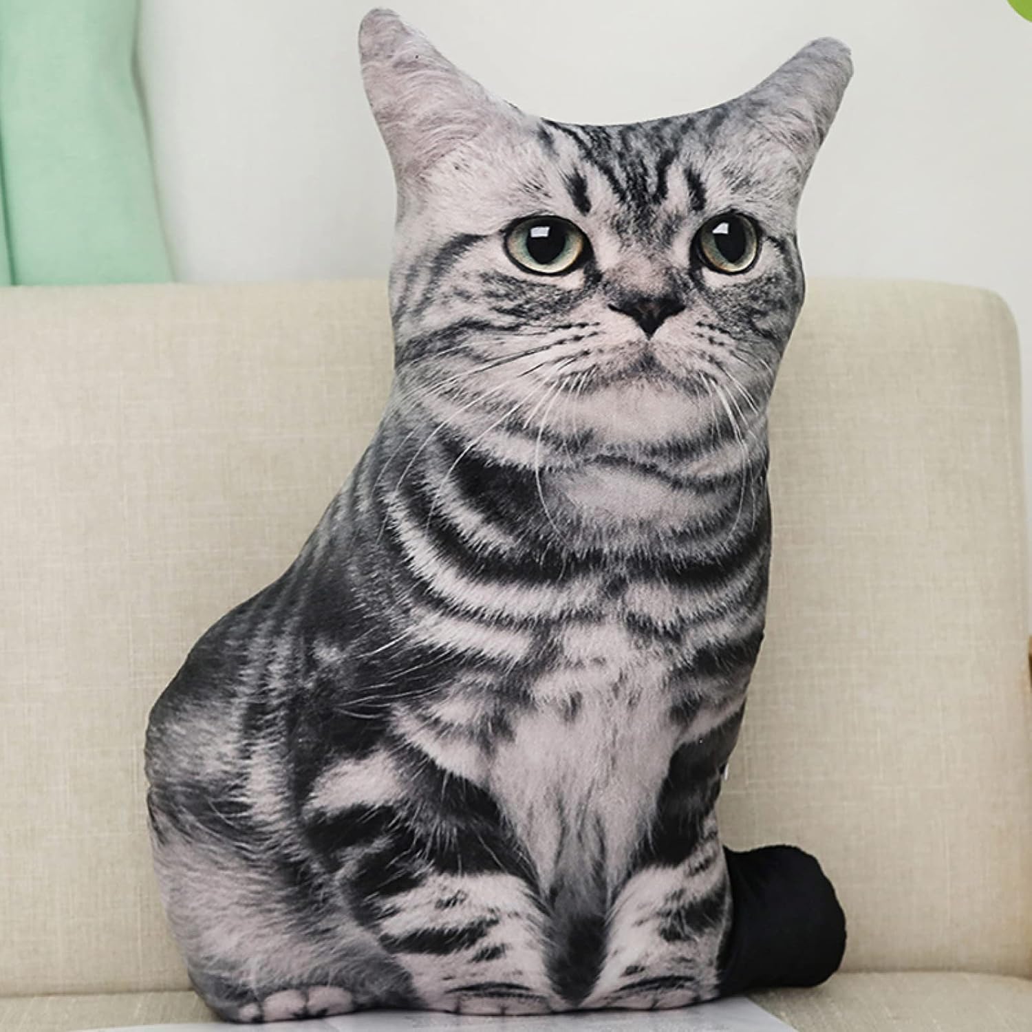 猫 ぬいぐるみ 抱き枕 超リアル 猫 人形 50cm おもちゃ 3D 可愛い 彼女 癒し ふわふわ 動物 寝室 飾り物 店飾り 雑貨 道具 お誕生日 記念日 カラー1 プレゼント ギフト 贈り物 添い｜Libre777