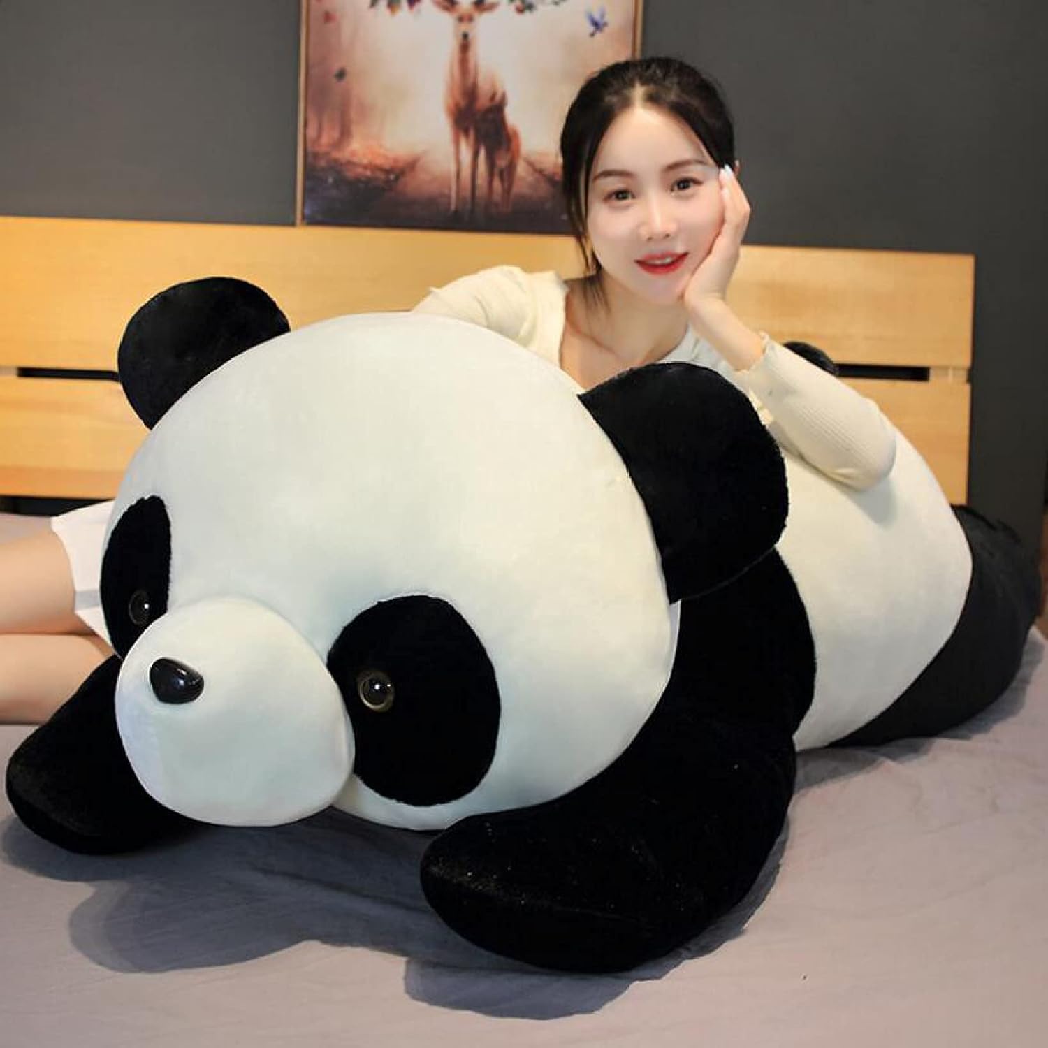 ぬいぐるみ 低反発 特大 パンダ 抱き枕 大きいサイズ 動物 カラー 縫いぐるみ 特大 誕生日 記念日 クリスマス おもちゃ プレゼント 120cm ボディーピロー 横向き寝 アクセント ストレス解消