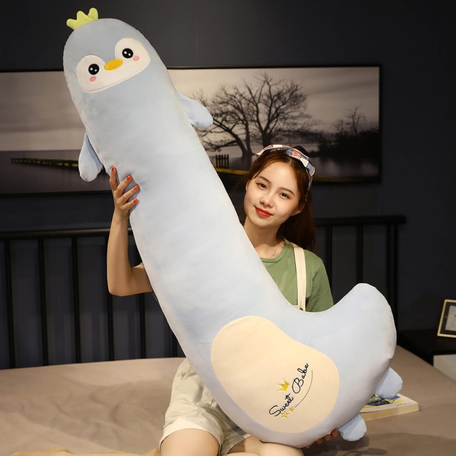 抱きまくら ぬいぐるみ デザイン 誕生日プレゼント クマ 可愛い 抱き枕 大きい 縫い包み ロング枕 クッション 洗える もこもこ ふわふわ 気持ちいい 1m 安眠グッズ 多機能 横向き寝 癒し系 お