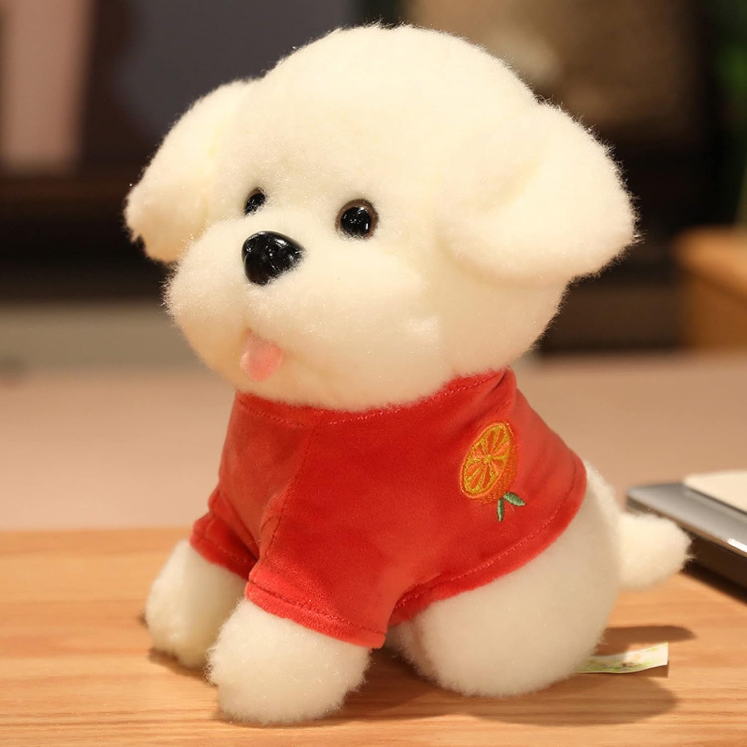 ぬいぐるみ 縫い包み 大きい 可愛い 犬 35cm 添い寝枕 レッド/赤 抱き枕 リアル 本物そっくり トイプードル 仔犬 犬 おもちゃ ふわふわ 女の子 プレゼント 置物 店飾り トイプードル おも｜Libre777