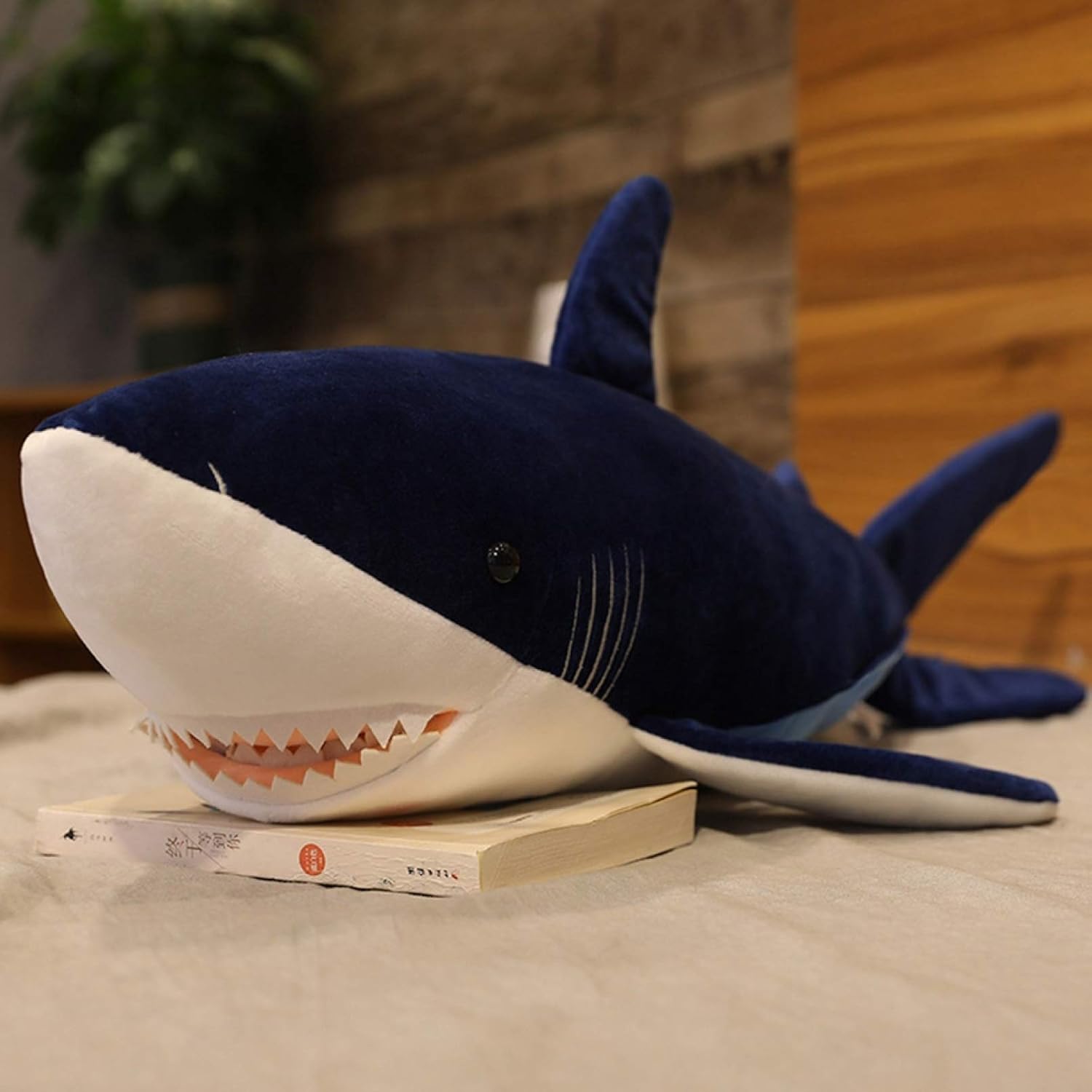 サメ ぬいぐるみ 特大 動物 さめ 160cm 人形 サメ抱き枕/鮫ぬいぐるみ/プレゼント/お祝い/ふわふわ誕生日 入学祝い 卒業祝い クリスマス 贈り物 青 灰 ダークブルー｜Libre777
