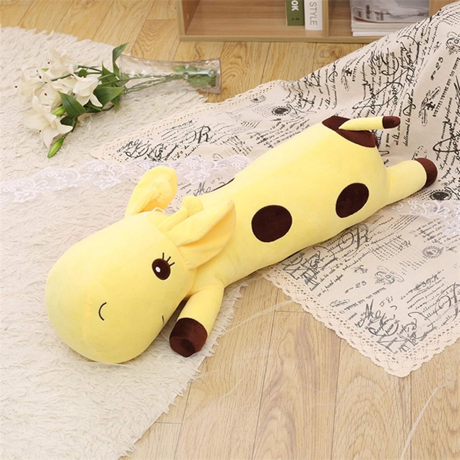 ツネユウ ぬいぐるみ 特大 毛の荒物 抱き枕 ロングピロー 気が大きい 好いたらしい もの柔らか 癒し 60糎 仕立てもの風呂敷き包み 抱きまくら 生まれ落ちる日 黄色 白いことデー 室内装飾雑貨 お上さん 思われ人 添い寝枕 あやつり人形 ハ