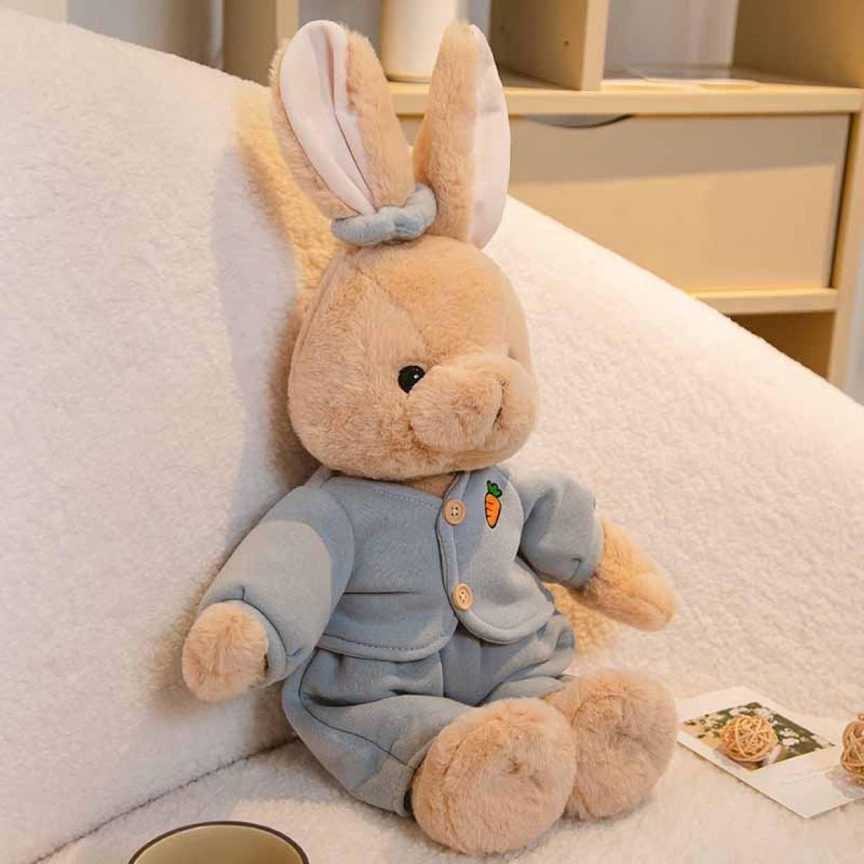 ぬいぐるみ 兎 ぬいぐるみ クリスマス 差し上げ物/お生まれ落ちる日 家兎 ぬいぐるみ 48糎 大 うさぎ 馬鹿でかい ぬいぐるみ 肌ざわりふわふわ 毛の荒物ぬいぐるみ 抱き枕 印字機 成人女性 母の日 クリスマス 彼