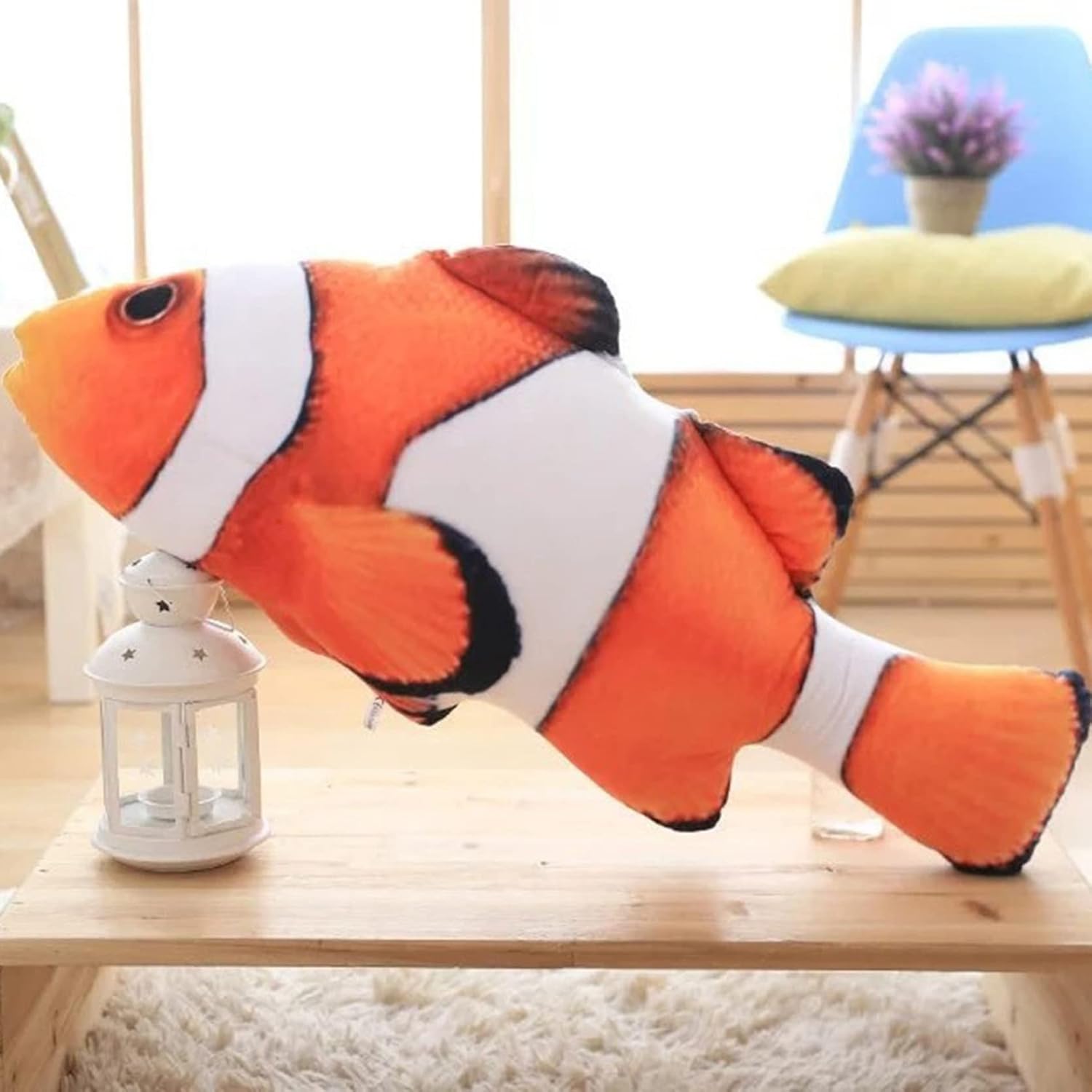 ぬいぐるみ　カクレクマノミ　リアル　魚　抱き枕　可愛い　おもちゃ　ふわふわ　もちもち　クッション　かわいい 　縫い包み　プレゼント　ギフト　彼女へ　贈り物　誕生日　お祝い　インテリア　店飾り　イベント