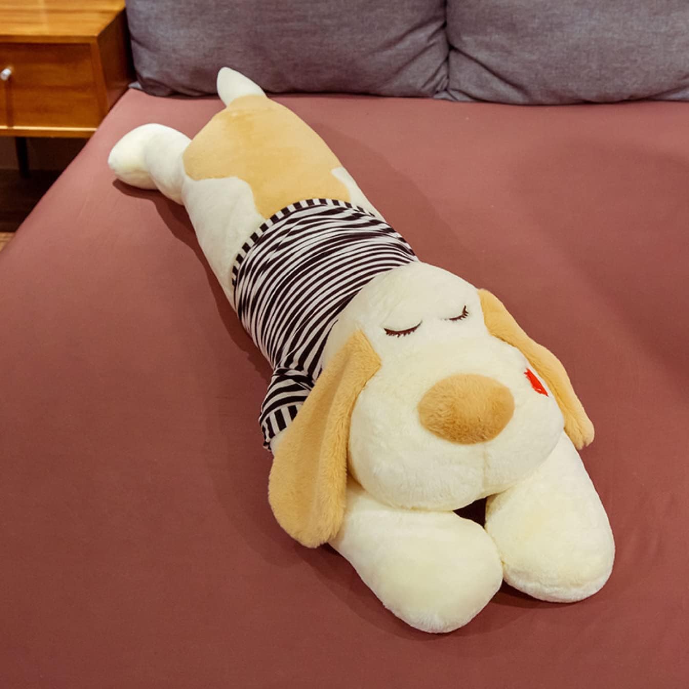 本物そっくり 抱き枕 犬 ぬいぐるみ 犬 だきまくら 1.1m 好いたらしい 手合い 添い寝 プードル 萌え 愛くるしげ 犬だきまくら ふわふわ 癒し系 添い寝枕 差し上げ物 愛くるしげ 儀式用 卒差し上げ物