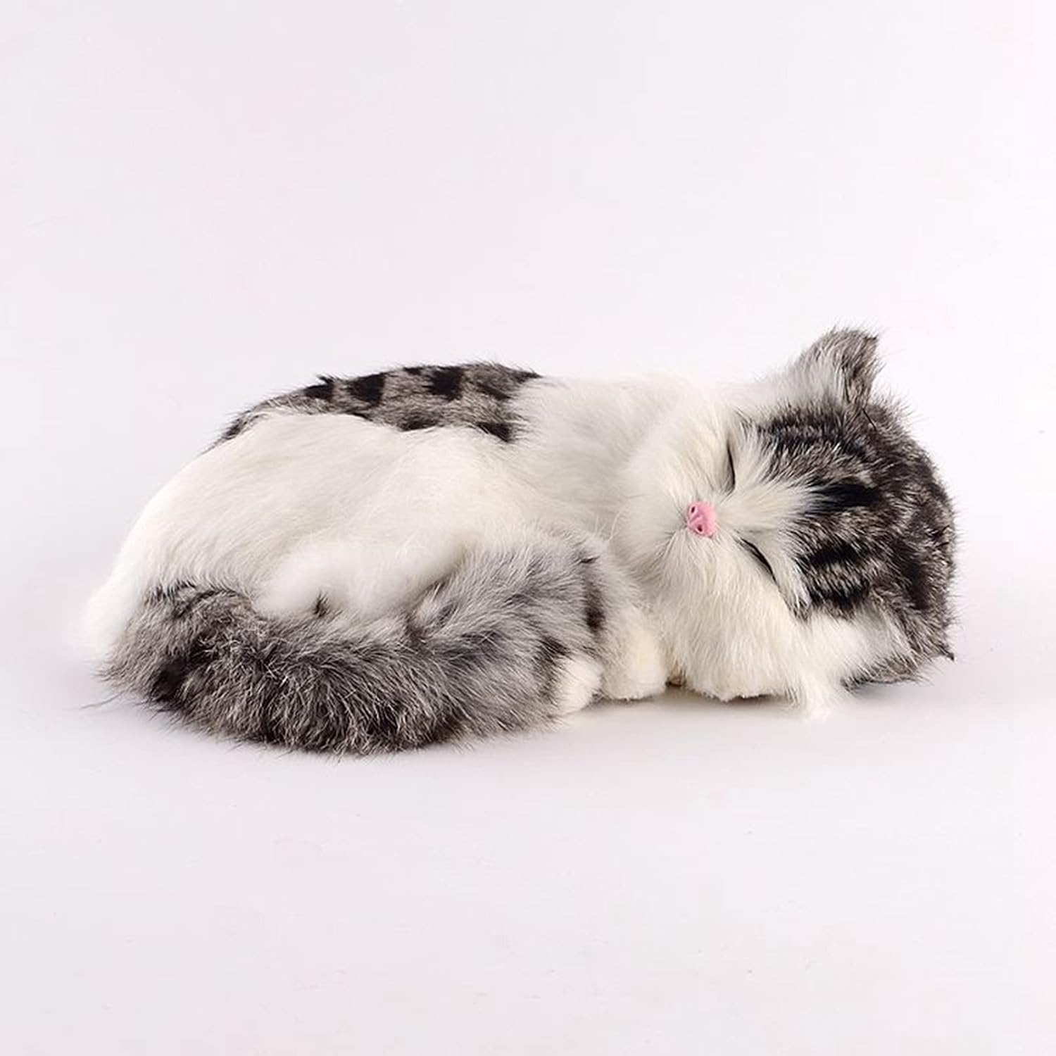 猫 置物 リアルぬいぐるみ かわいい 本物そっくり 眠り猫 子猫 模型 モデル 27*18*10cm ガーデン 庭 雑貨 ガーデニング 車 部屋 事務室 玄関 店舗 飾りもの プレゼント 贈り物 敬老