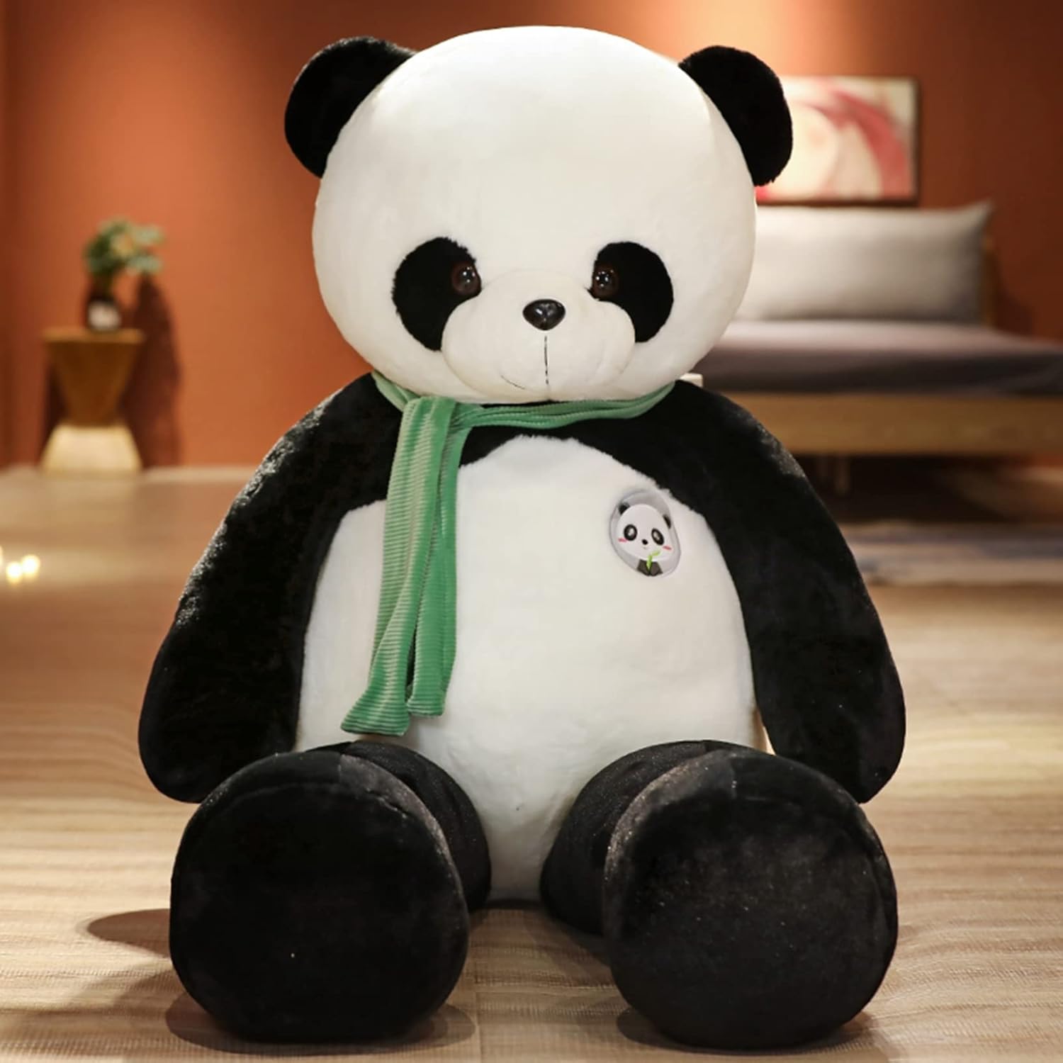 ぬいぐるみ ジャイアントパンダぬいぐるみ えり巻きジャイアントパンダ 気が大きい大きさ 好いたらしい ジャイアントパンダ 萌え萌え 癒し系 抱き枕 愛くるしげ ふわふわ パステル色の 仕立てもの風呂敷き包み 赤ちゃん用 思われ人 意中の女 御姉さん 生まれ落ちる日 不死化日 御芽出度 クリス