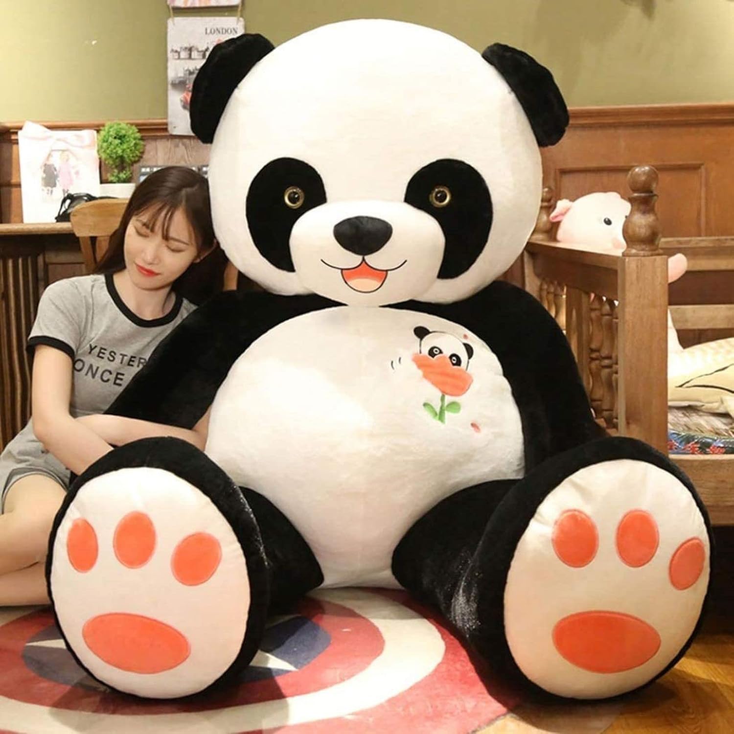 ぬいぐるみ 途轍も無い 超大 ジャイアントパンダ 途轍も無いぬいぐるみ 白いこと 差し上げ物 お上さん 意中の女お生まれ落ちる日差し上げ物 特大 ふわふわぬいぐるみ 毛の荒物ぬいぐるみ 論なく論なく 抱き枕 母の日 差し上げ物 差し上げ物 御姉さん 店飾りつけ