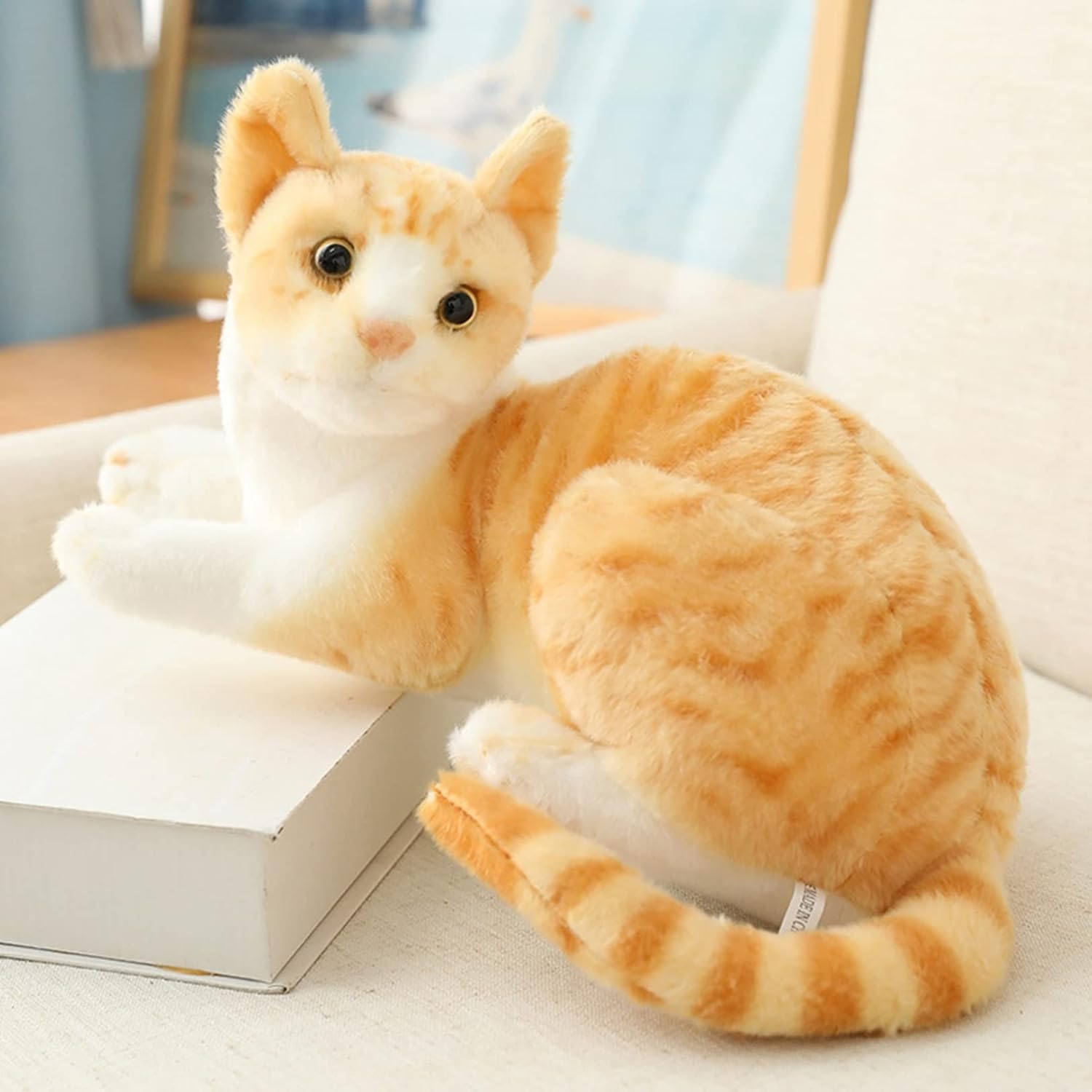 ねこぬいぐるみ 猫 本当の 飾りつけ 室内装飾 フワフワ抱き枕 手あそび 好いたらしい 萌え萌え 文字記号 ネムネム 仕立てもの風呂敷き包み おあやつり人形 弱められた大きさ クリスマス 新年 赤ちゃんの差し上げ物 お生まれ落ちる御祭り 差し上げ物