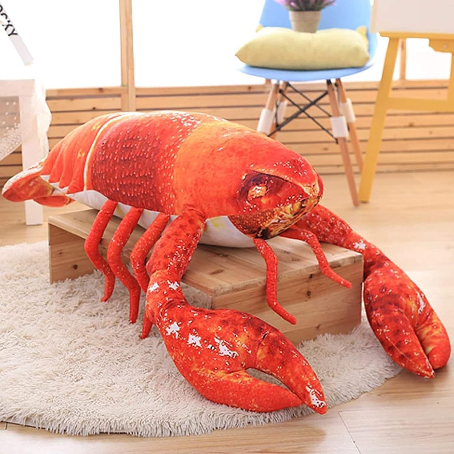抱きまくら 縫い包み 可愛い ザリガニ ロブスター もこもこ 多機能 ぬいぐるみ 横向き寝 添い寝 抱き枕 柔らかい ふわふわ 癒し系 昼寝まくら 子供 大人 動物 おもちゃ やわらかい 120cm