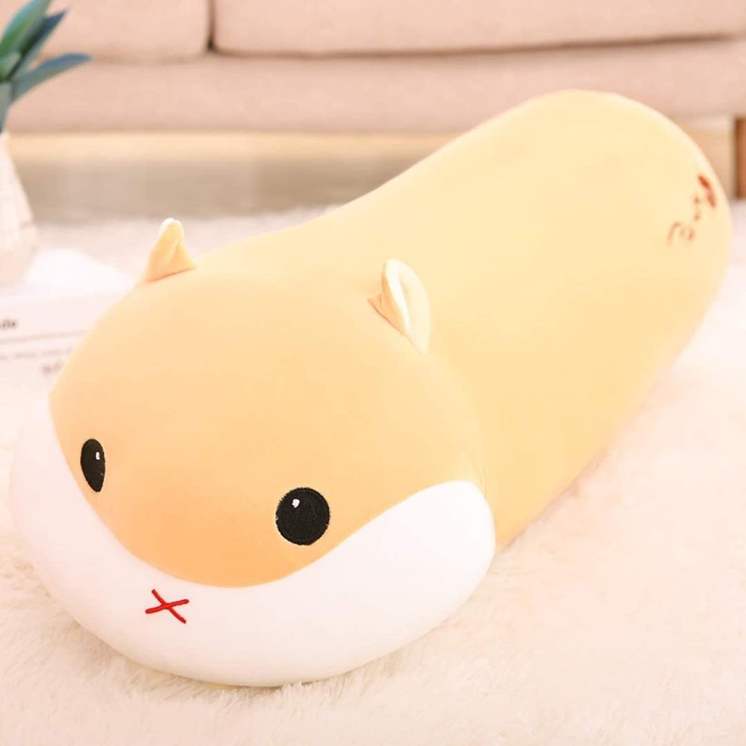 ぬいぐるみ ハムスター抱き枕 添い寝 抱きまくら 可愛い もちもち 癒し おもちゃ 男の子 女の子 恋人 お誕生日プレゼント クリスマス 新年贈り物 長い枕 子供 添い寝枕 動物 横向き寝-120cm 6,289円