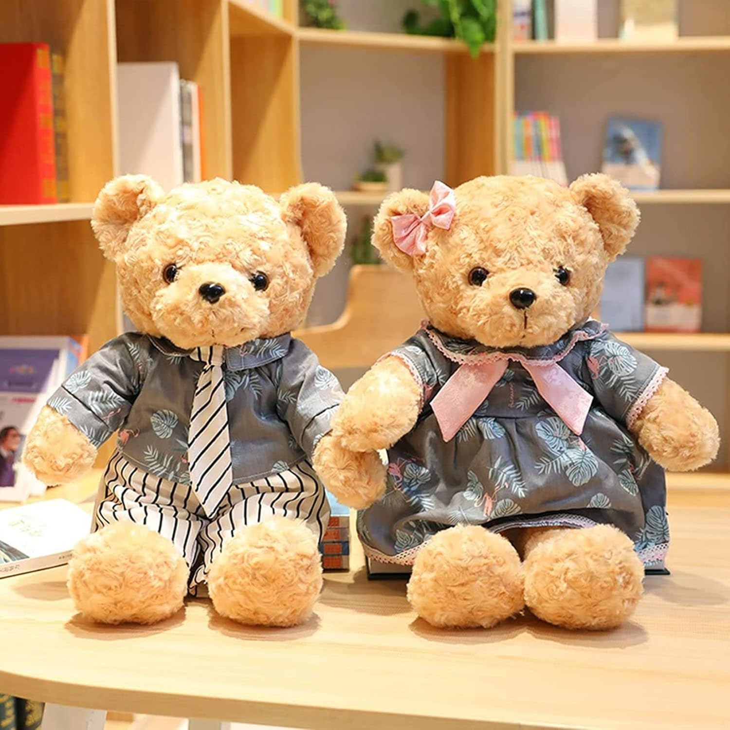 抱き枕 柔らか 高弾性 ベア ウエルカム テディベア縫い包み 可愛い ベア 結婚式 パーティ 披露宴 演出 ウェディング 45cm 洋装 ビッグサイズ 添い寝 マシュマロ 触り感 クッション 多機能|Libre777