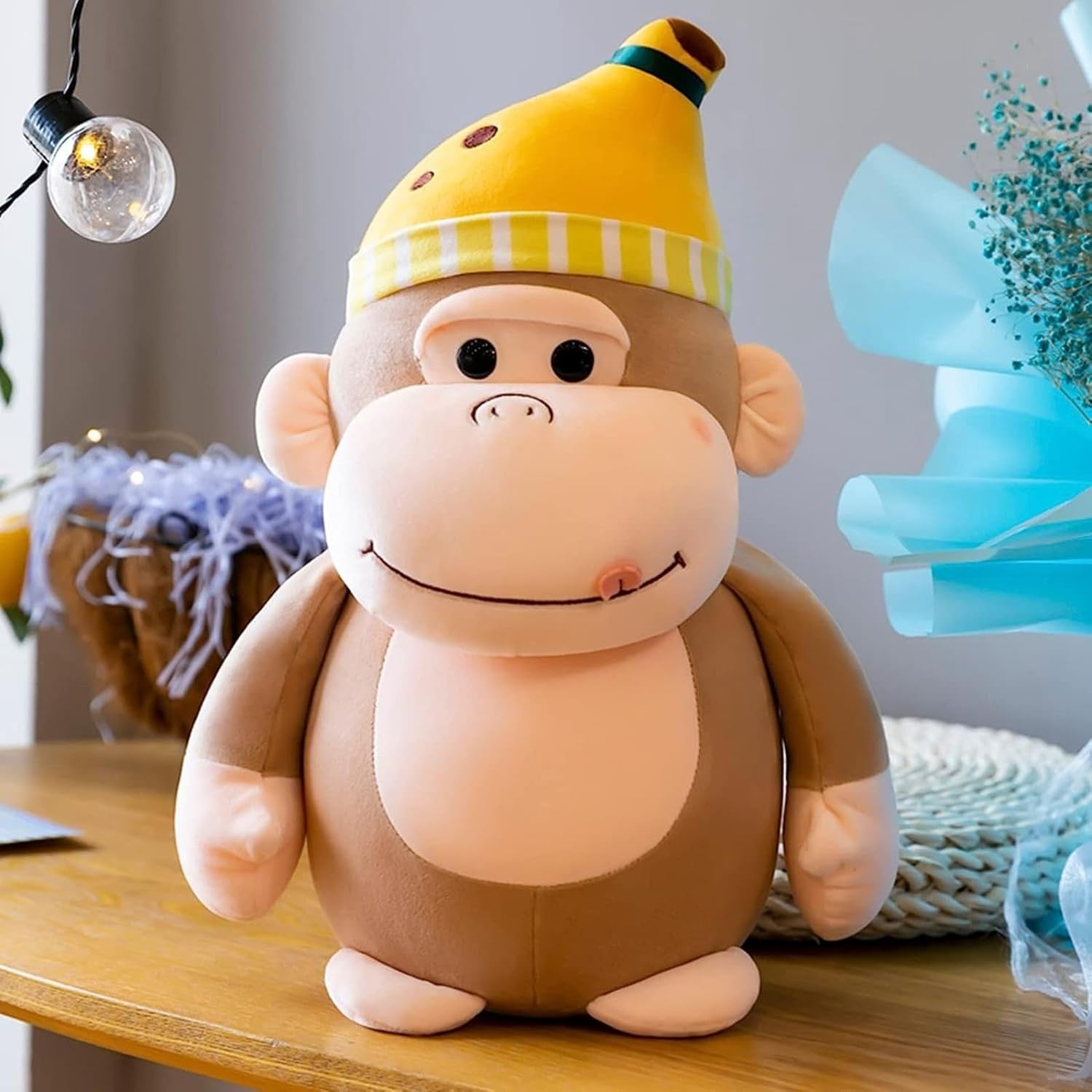 可愛い ぬいぐるみ おもちゃ ゴリラぬいぐるみ 動物 抱き枕 だきまくら 添い寝枕 クッション 寝具 プレゼント アニマル 縫い包み キット 子供の枕 気持ちいい インテリア 彼女に 持ちやすい リア|Libre777