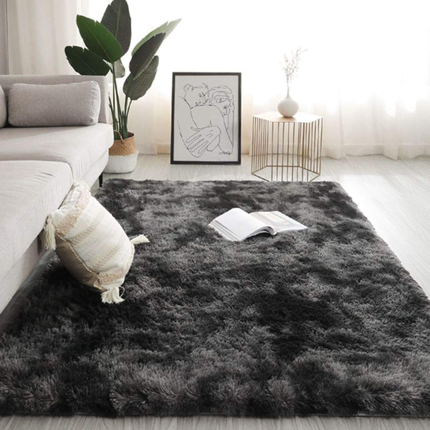 カーペット ラグ じゅうたん ラグマット 夏用カーペット 滑り止め オシャレ おしゃれ 200*250CM ふわふわ シャギーラグ 一年中使える 抗菌 防ダニ 低反発 センターラグ 長方形 床暖房対応