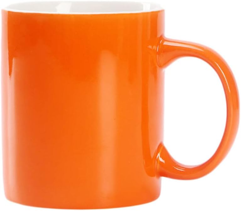 マグカップ シンプル マグ おしゃれ 330ml コーヒーカップ カップ 珈琲マグ 北欧 オレンジ 無地 マット 美濃焼 陶器 新生活 誕生日 350ml バレンタイン コーヒー ギフト 贈り物 レン｜Libre777