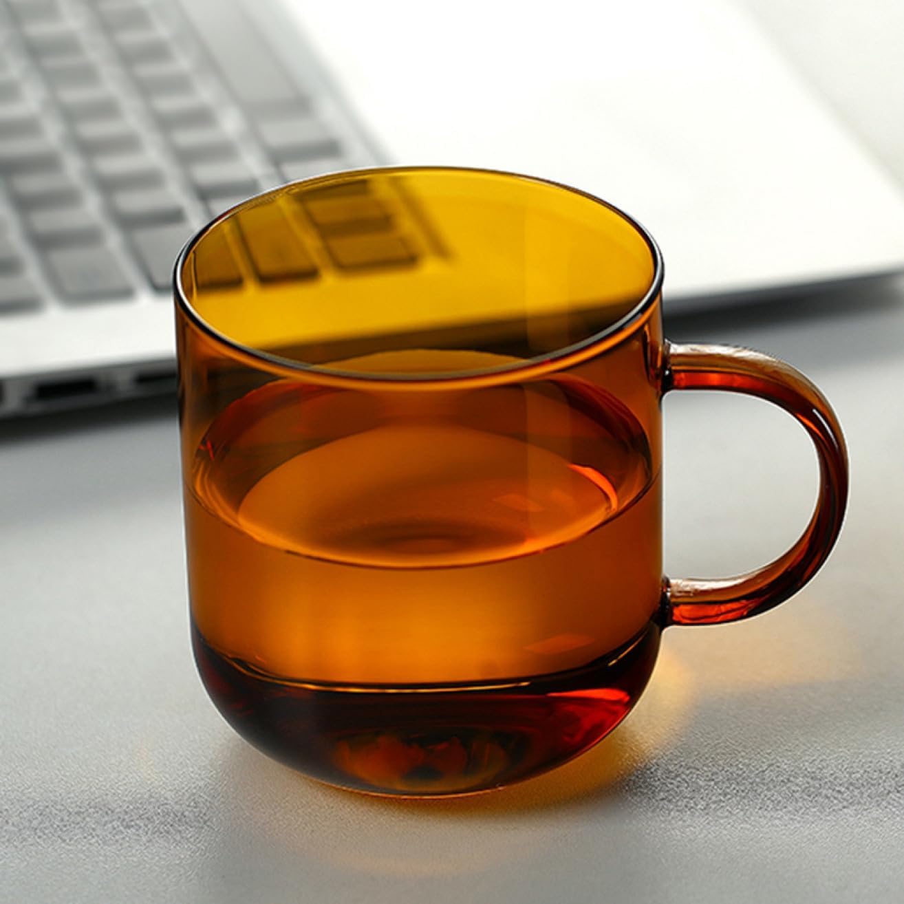 カップ 350ml ティーカップ おしゃれ 北欧 シンプル 耐熱ガラス ティーカップ お茶 コーヒー ブラウン 紅茶 マグカップ ガラス ギフト プレゼント 新生活 コーヒーカップ 北欧 コップ 来客｜Libre777