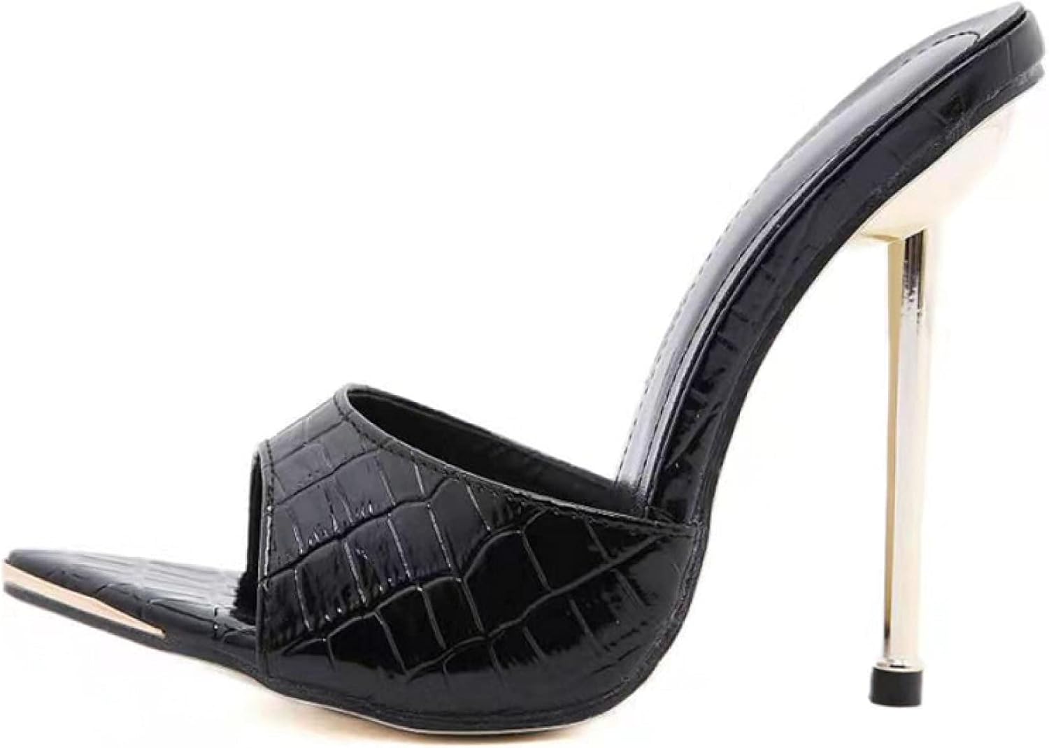 ピンヒールサンダル レディース パイソン 10センチヒール レディースサンダル レディースミュール 美脚 パンプス ハイヒール ミュール サンダル カジュアル お洒落 上品 大人 サボ ミュール スリ