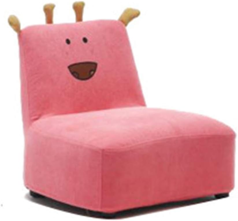 子供のソファチェア ミニプレイルームのベッドルームキッズソファーの座席ベッド子供ソファーブルーグリーンピンクイエロー のソファチェア (色 : Pink Size : 39.5x41x45cm)