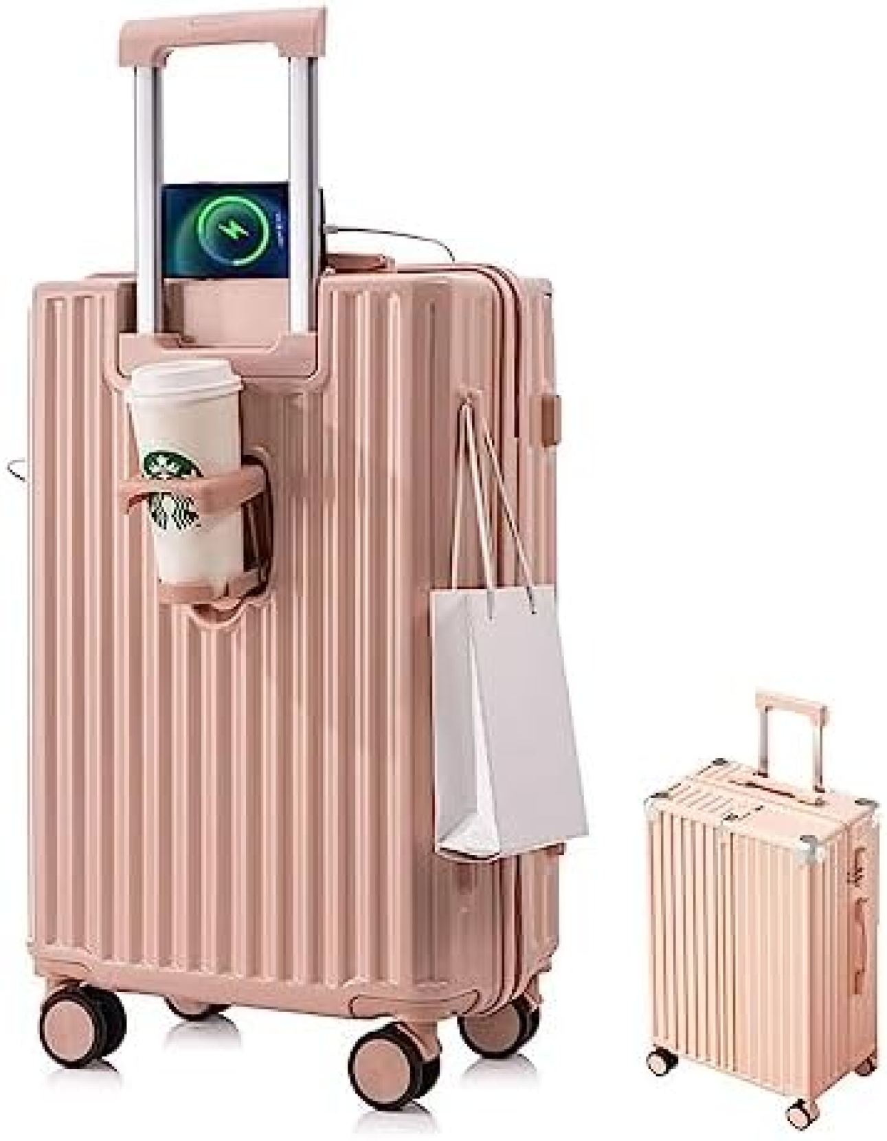 スーツケース 機内持ち込み キャリーバッグ カップホルダー 付き USBポート フック付き スーツケース 軽量 多機能スーツケース 行李箱 キャリーケース 機内持ち込み 可愛い 海外旅行 ビジネス 国|Libre777