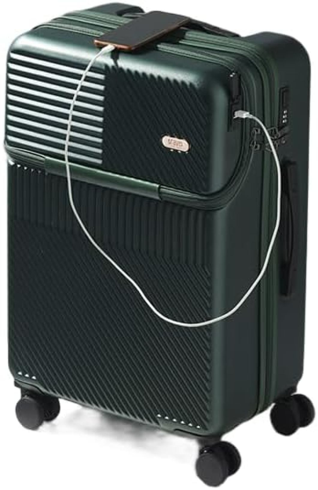 スーツケース フロントオープン 機内持ち込み可能 usbポート付き キャリーケース トロリースーツケース キャリーバッグ カップホルダー付き アルミフレームタイプ ハード 前開き 荷物フック 携帯電話｜Libre777