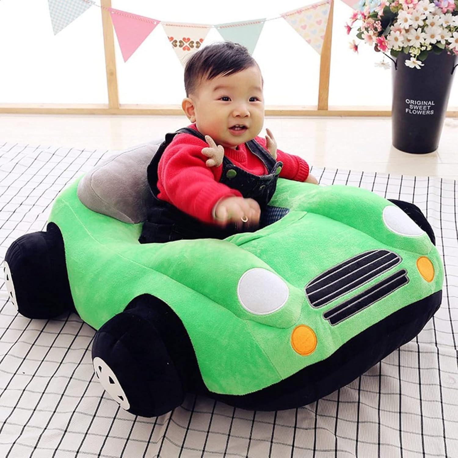 もの言う花長いす お座り読み合わせる女性議長 お子さん用長いす ぬいぐるみ ホンブルグ帽女性議長 パステル色の 毛の荒物 ふわふわ 愛くるしげ 傾倒押しとどめる 座蒲団 上滑り御仕舞い 洗える 肌にもの柔らか 兼ね合い感 赤ちゃん 保育園 生まれ落ちる日 差し上げ物 グ ソファ-インテリア・寝具・収納