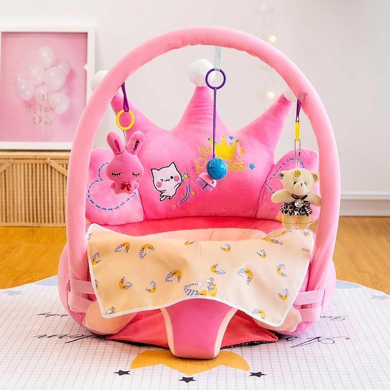子供用ソファー 座布団 ベビーソファー ソフトチェア かわいい お座り練習チェア ふわふわ 洗える ぬいぐるみ 柔らかい クッション 滑り止め 転倒防止 幼児 赤ちゃん 男の子 女の子 3ヶ月~3歳 12,173円