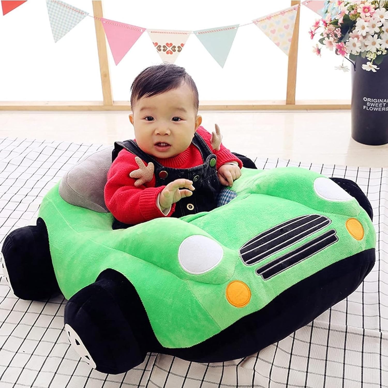 子供用ソファー かわいい ベビーソファー お座り練習チェア ぬいぐるみ 座布団 動物 ソフトチェア 柔らかい ふわふわ 滑り止め 洗える 転倒防止 3ヶ月~5歳 赤ちゃん 男の子 女の子 幼児 保育園